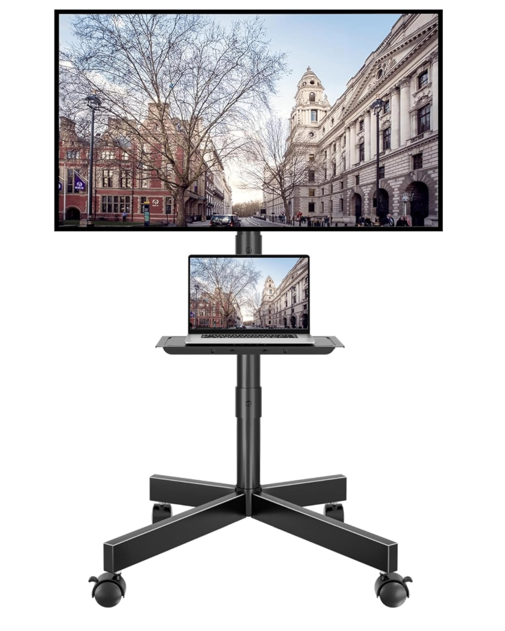 BRAND NEW  BONTEC Mobile Rolling TV with Tilt Fits 23"-60" TVs