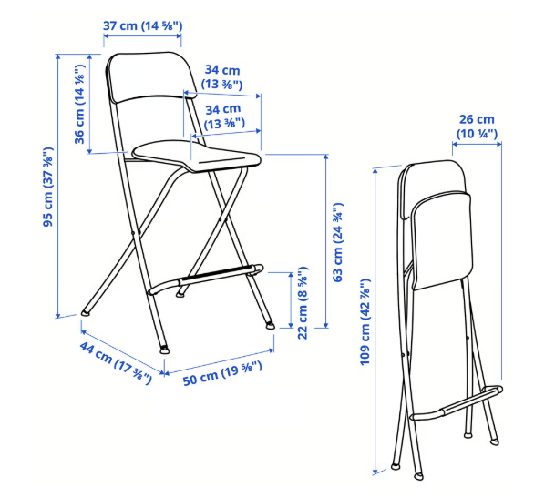 Set of 4 IKEA bar stools (Franklin) - photo 2