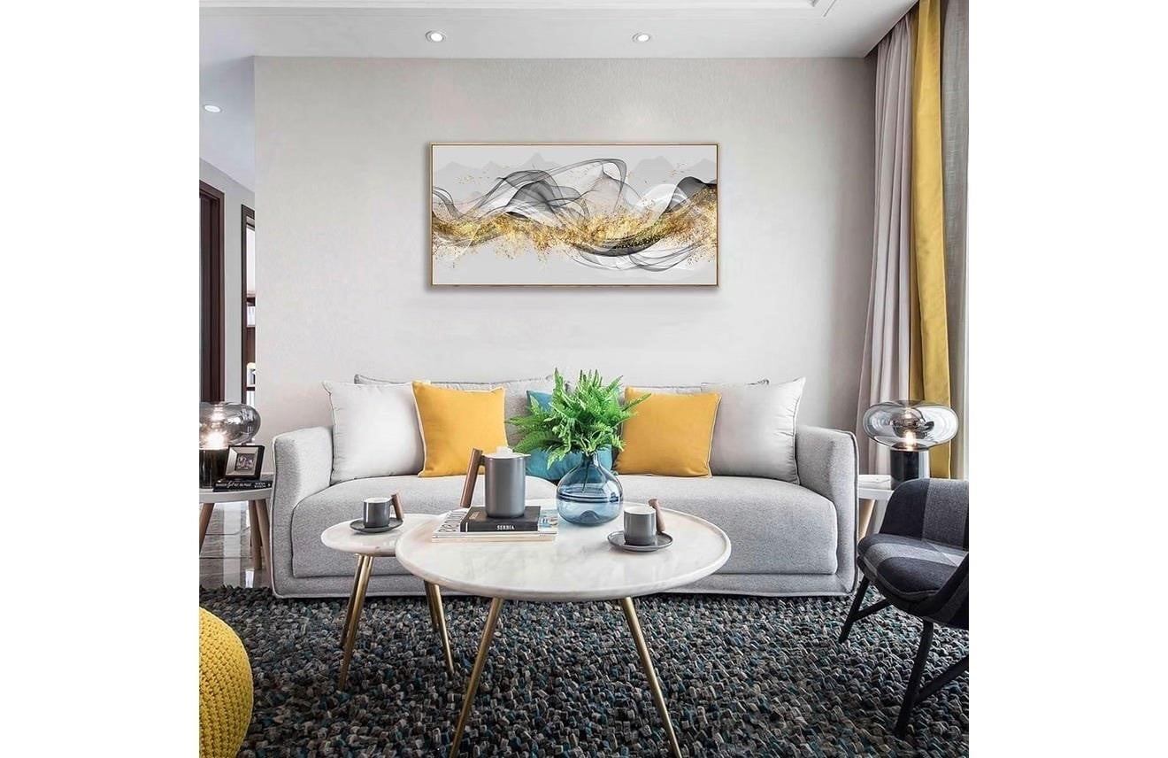 Wall Art for Living Room Large Size Black