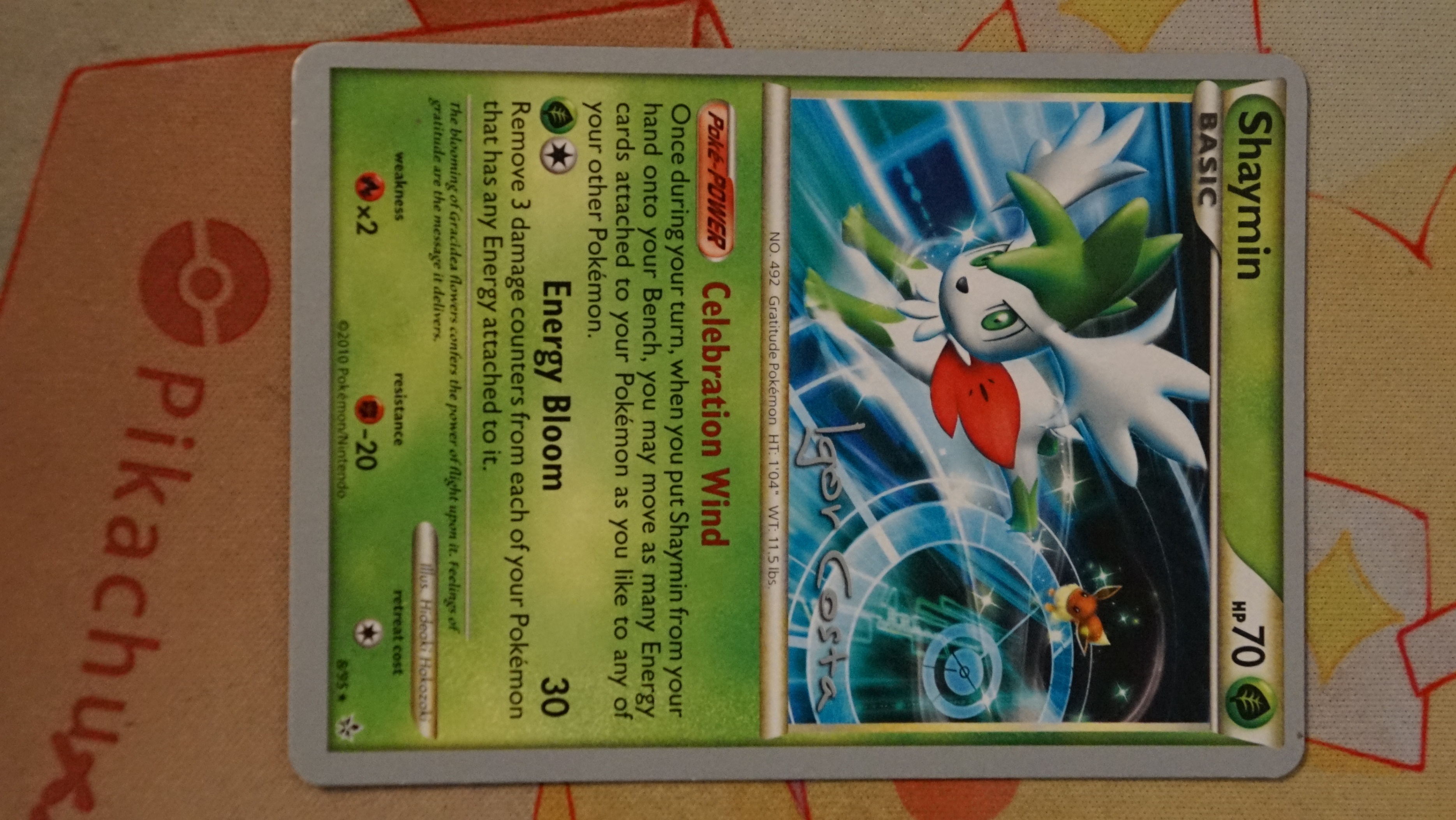 Pokemon Shaymin 8/95 World Championships 2012 Deck P - photo 3