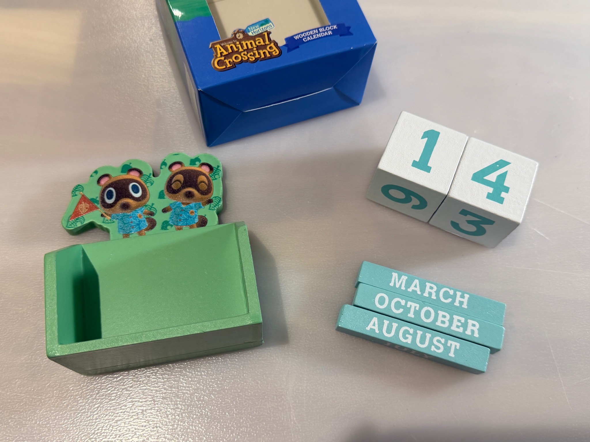 Official Nintendo Animal Crossing Wooden Block Calendar - photo 4
