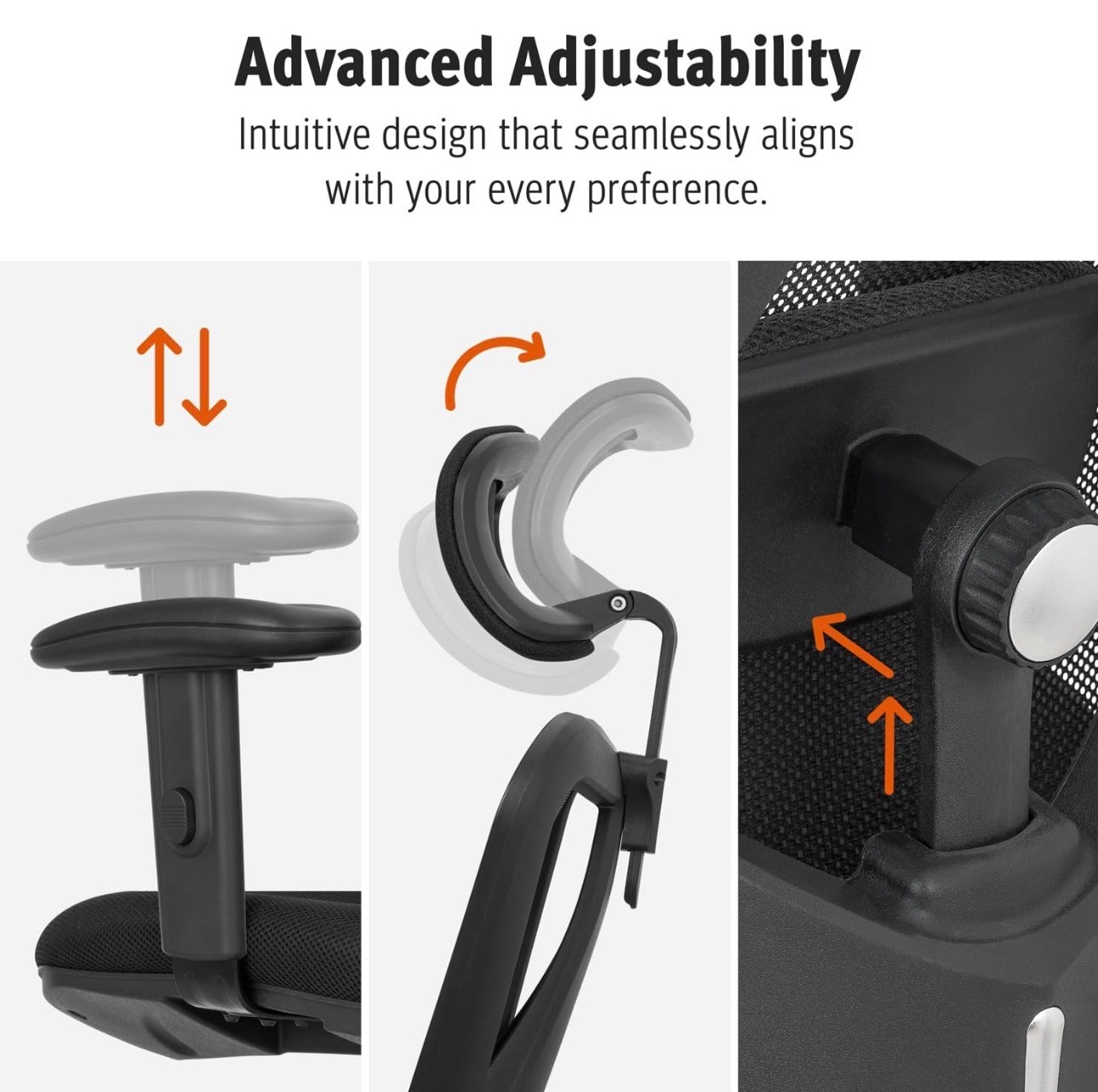 Ergonomic Office Chair Adjustable, Lumbar Support, Rollerblade W - photo 3