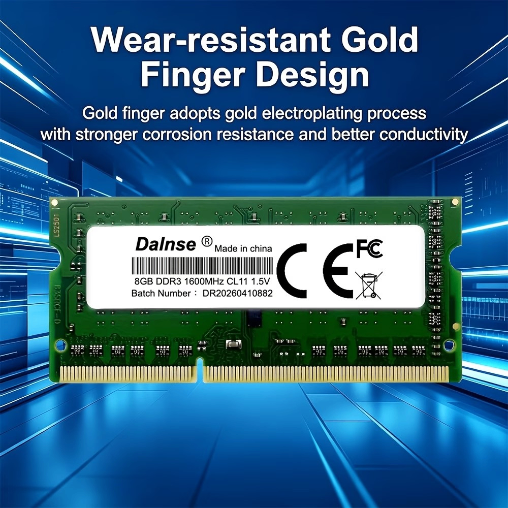 High-Speed 1.5V DDR3 8GB 1600Mhz SO-DIMM Memory Stick - photo 4