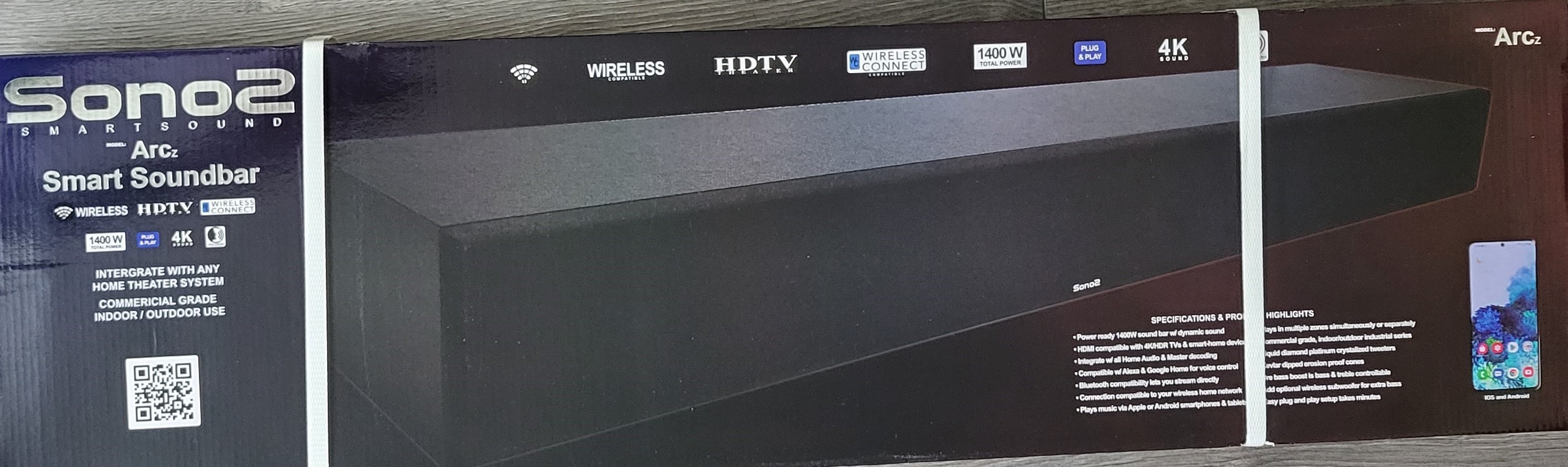 SonoZ Smart Sound Bar ArcZ $150