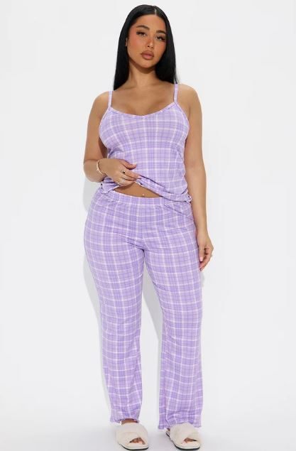 FashionNova-Back To Bed PJ Pant Set