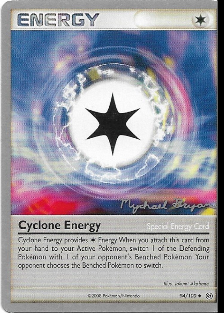 Pokemon Cyclone Energy 94/100 World Championships 2010 Deck LP - photo 4