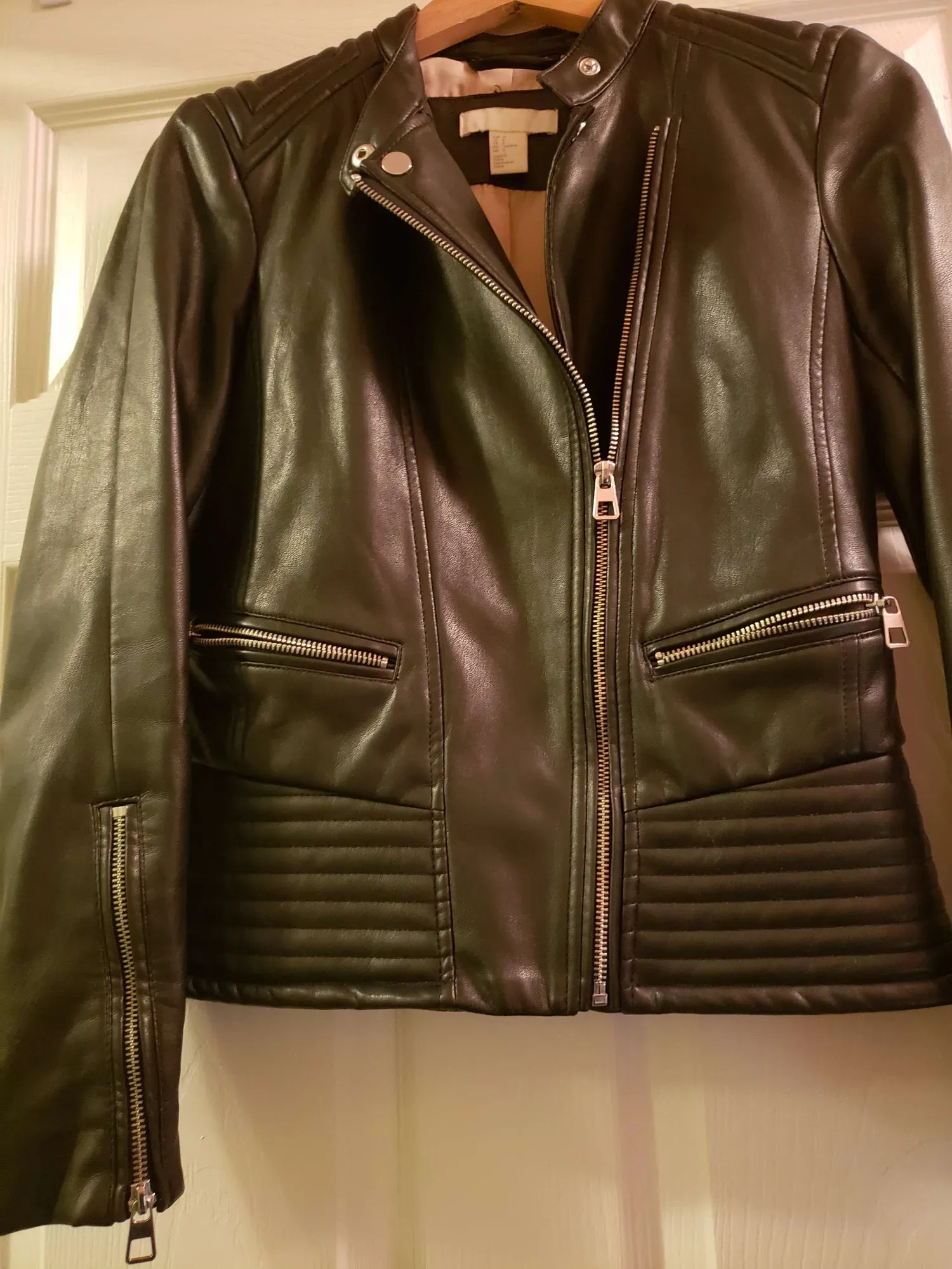 Buttery Soft Black Leather-like Vegan Pleather jacket