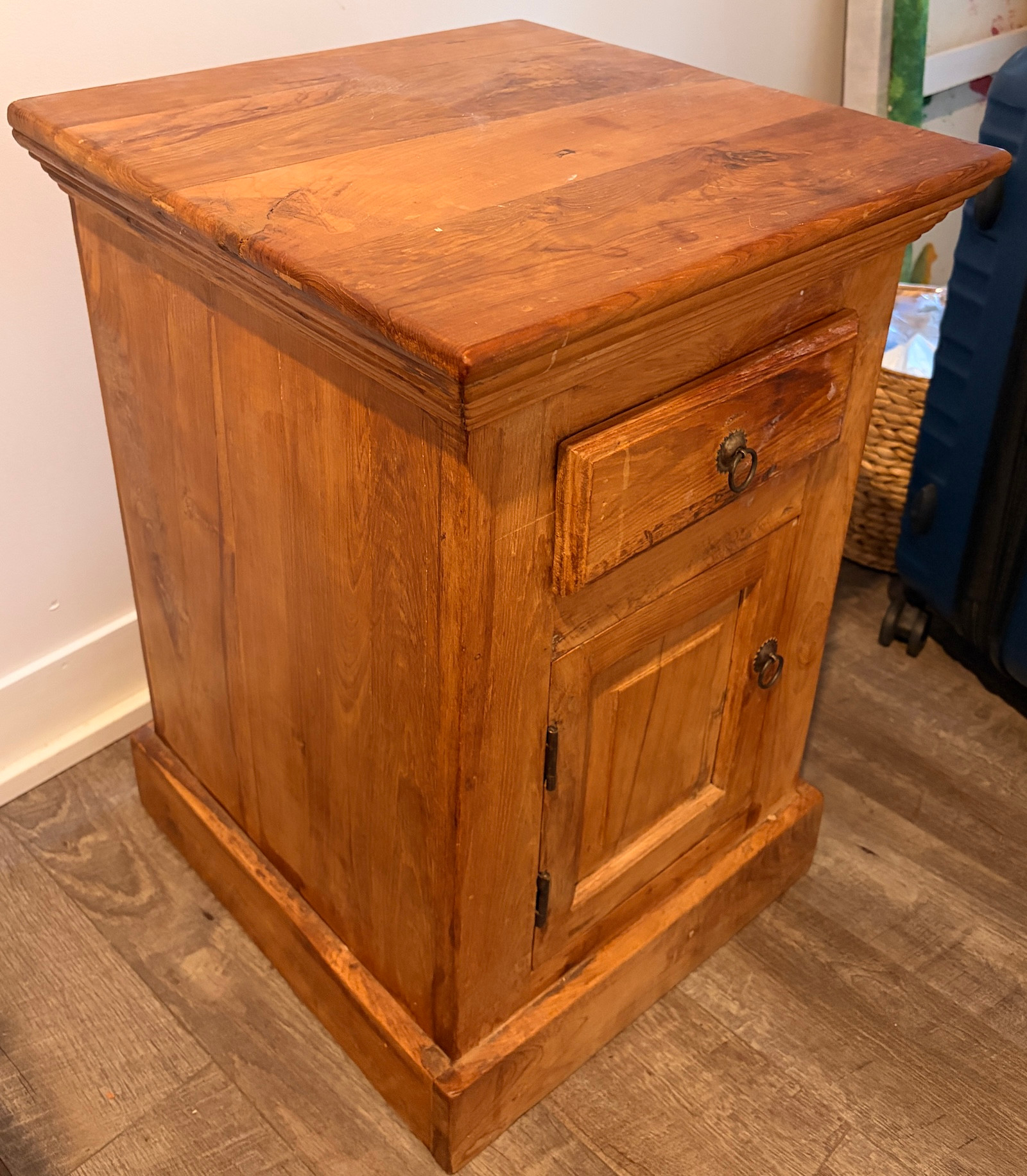 Pair of Indian Teak Side Tables