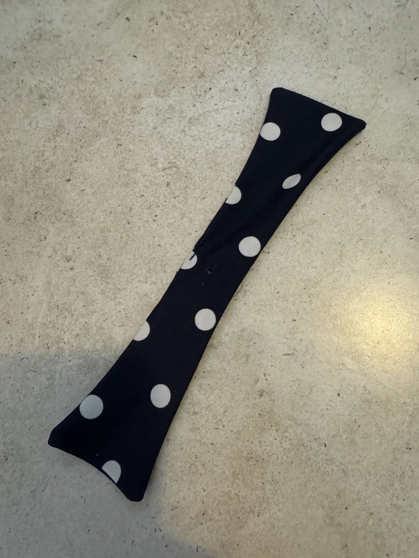 Navy Polka Dot Fabric Stick Toy - photo 2