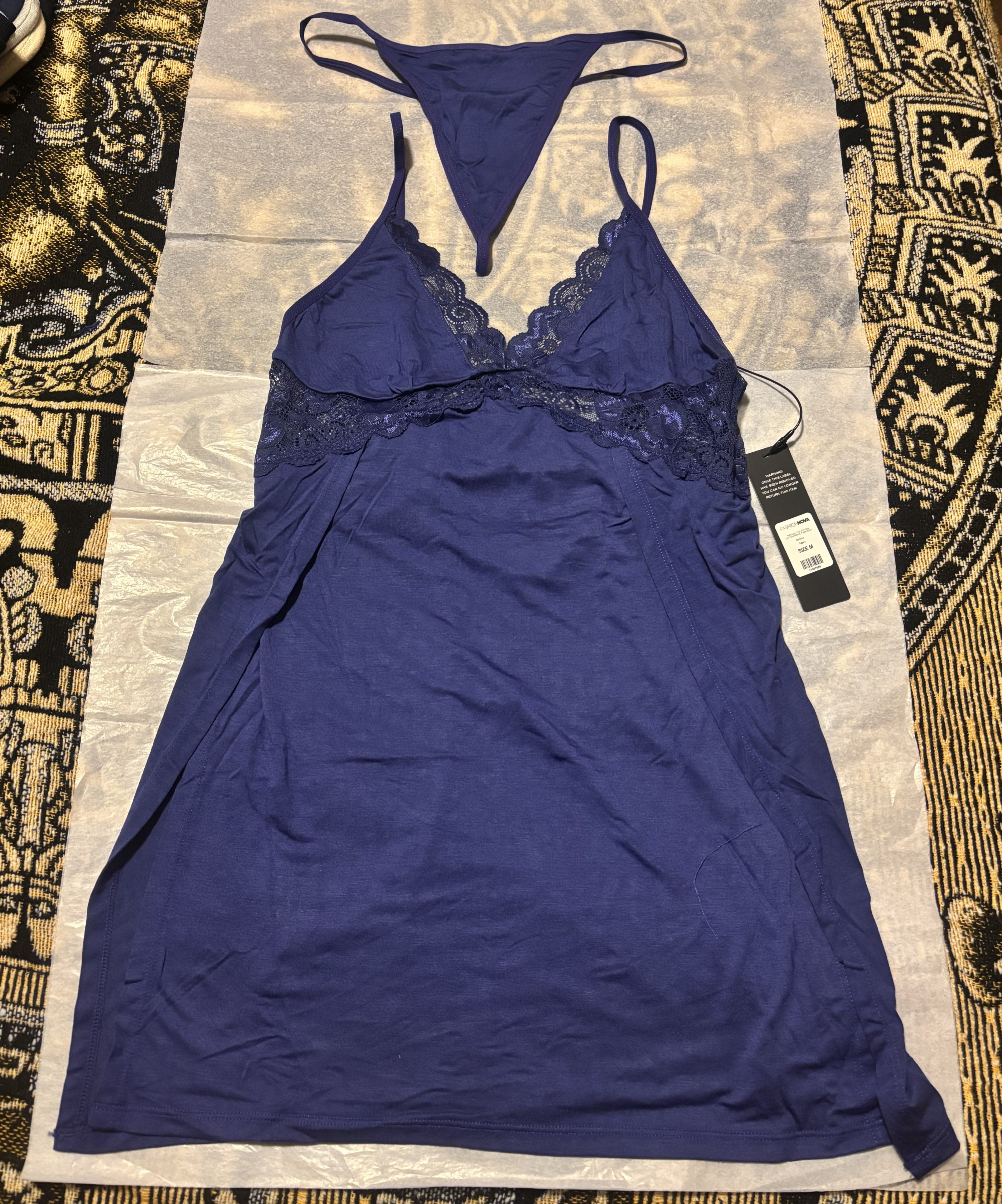 FashionNova-Through The Motions Cotton Side Slit Babydoll - photo 2
