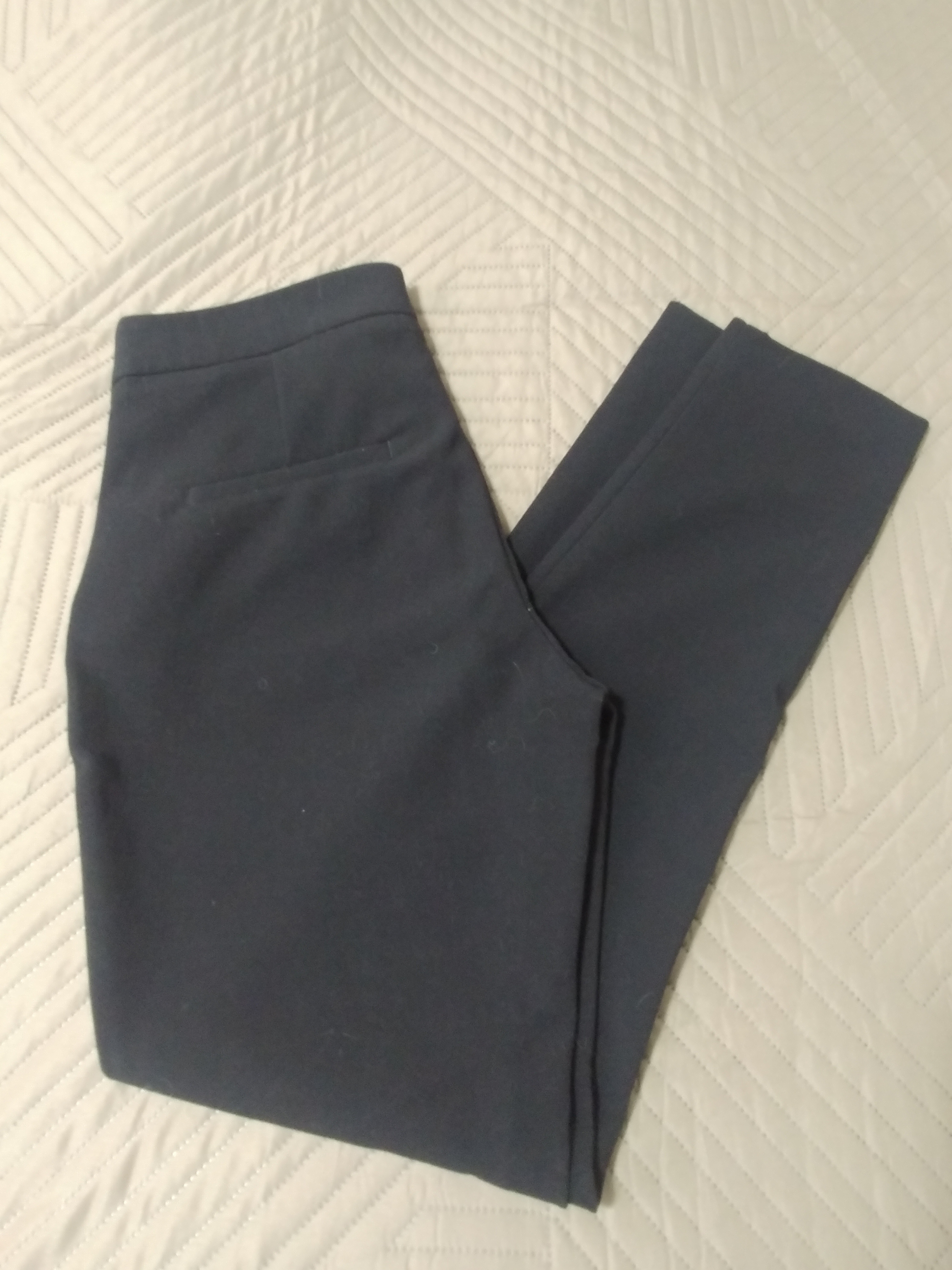 H&M Black Dress Pants with Gold Detail, Small - photo 3