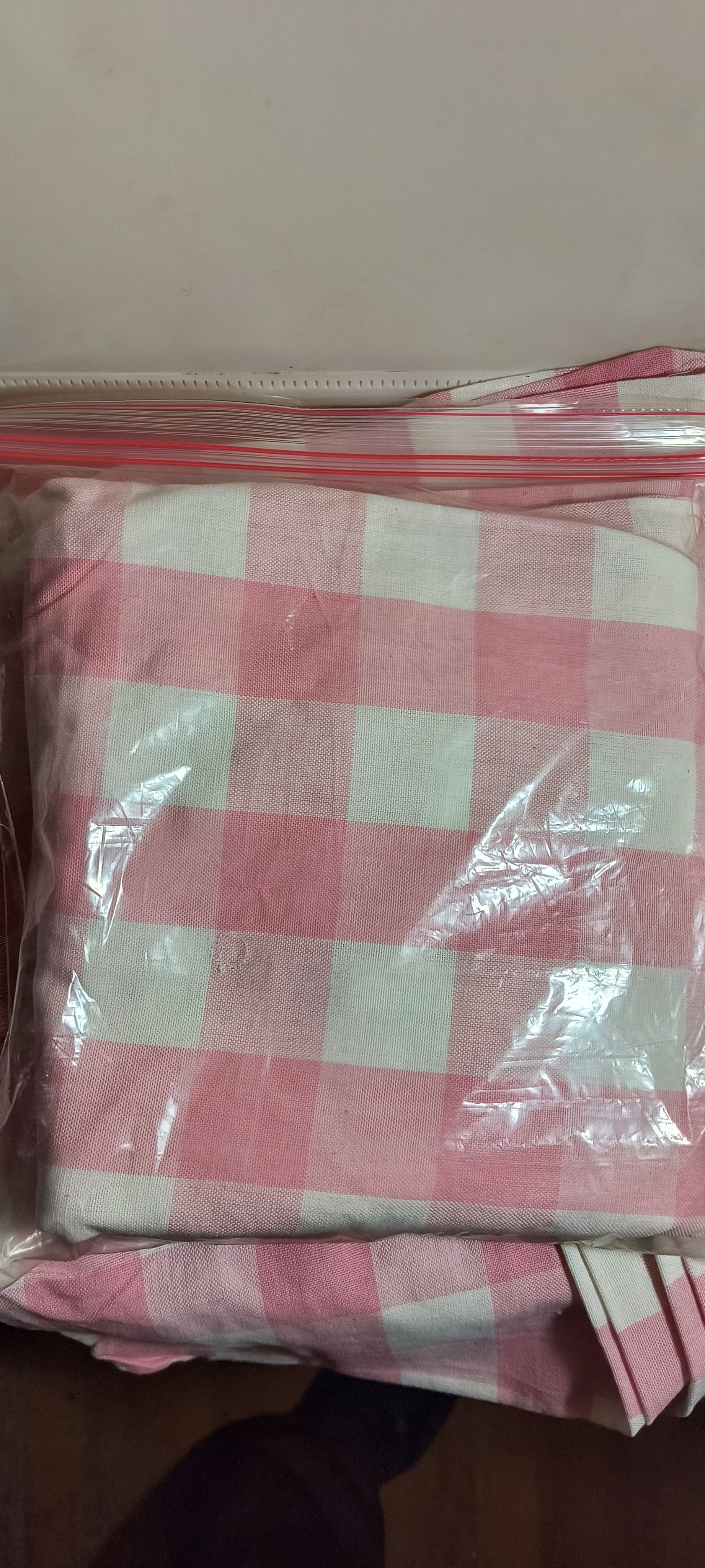 4x Vintage Barth & Dreyfuss Pink!! Gingham Chair Cushion Covers! - photo 3