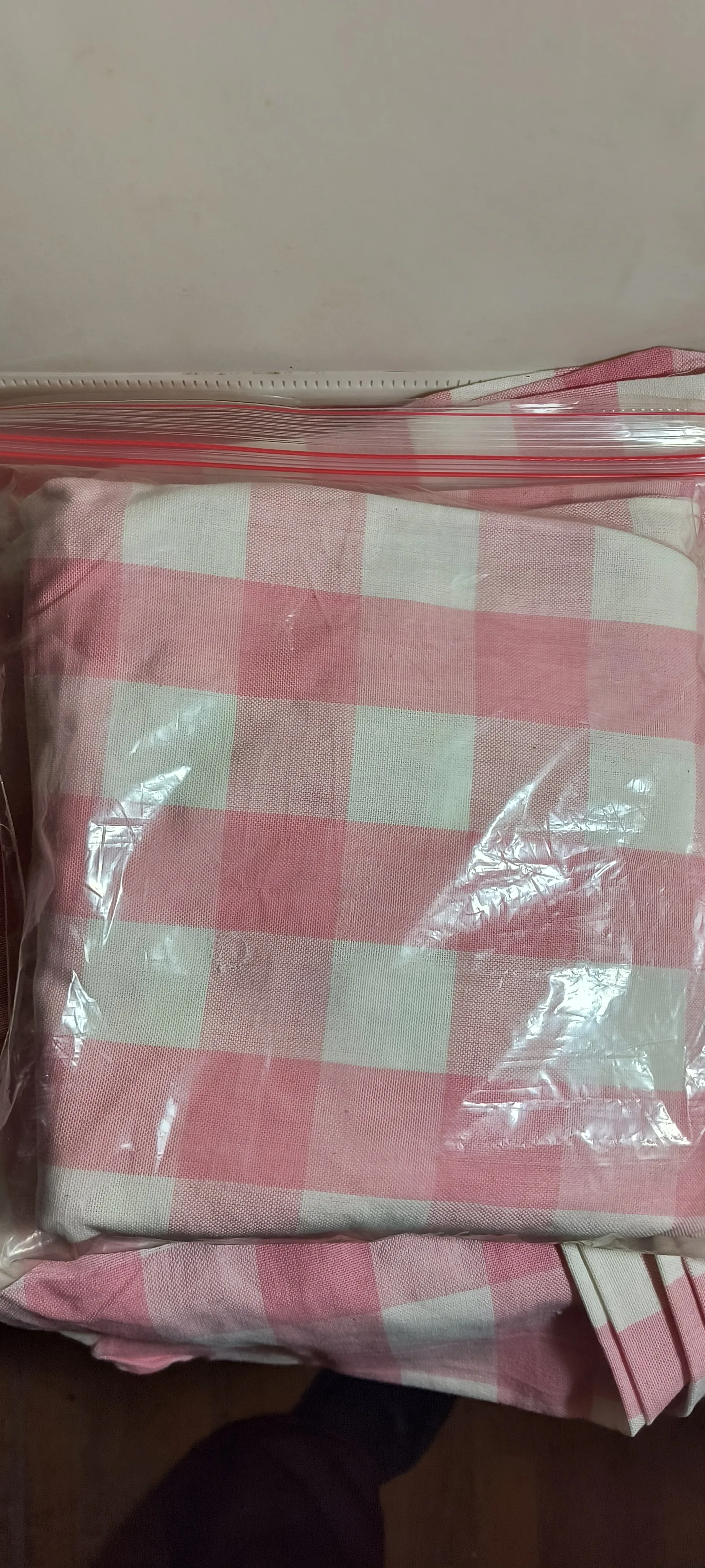 4x Vintage Barth & Dreyfuss Pink!! Gingham Chair Cushion Covers! - photo 3