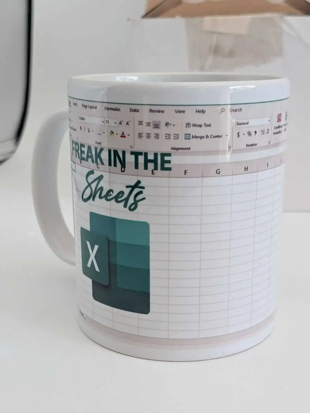 Funny Excel "Freak in the Sheets" Mug - photo 2