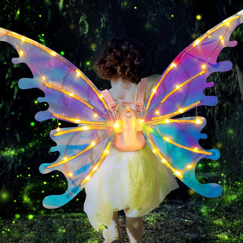 Electric Moving Light-Up Fairy Wings w/ LED Lights