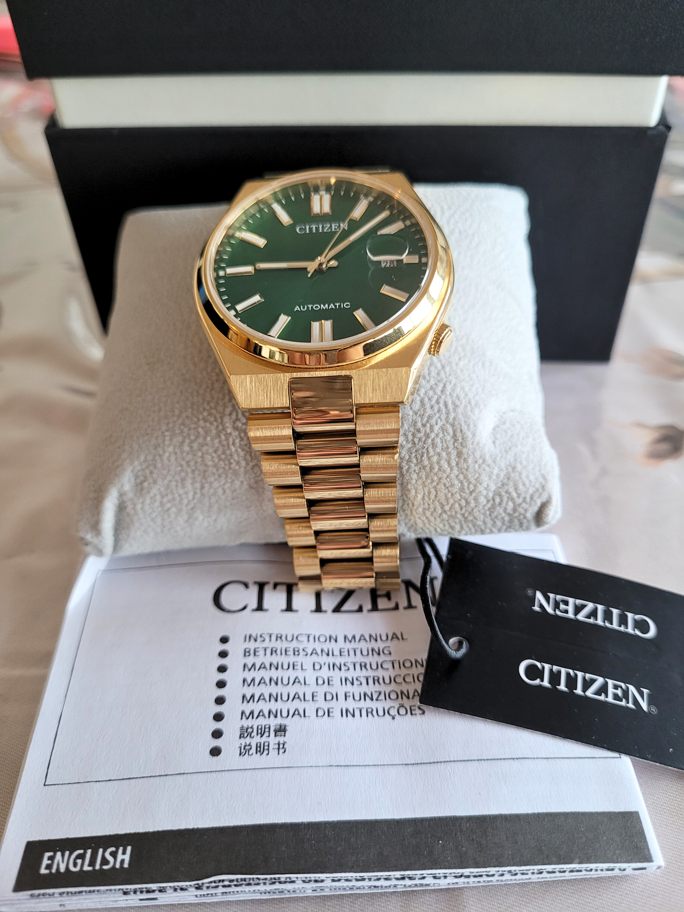 Citizen Men's Tsuyosa NJ0152-51X Automatic Green Gold Watch - photo 2