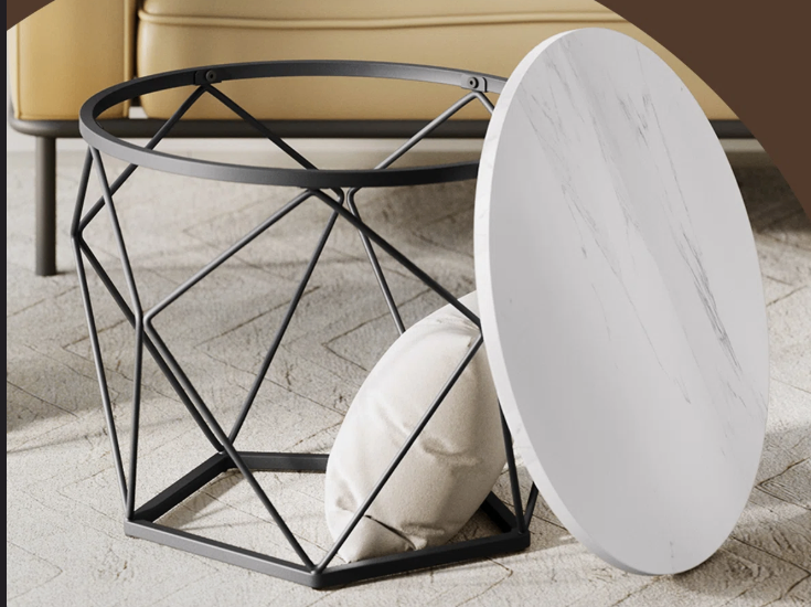 2-Piece Nesting Coffee Table Set - Greige & Black | PickUp Only - photo 3