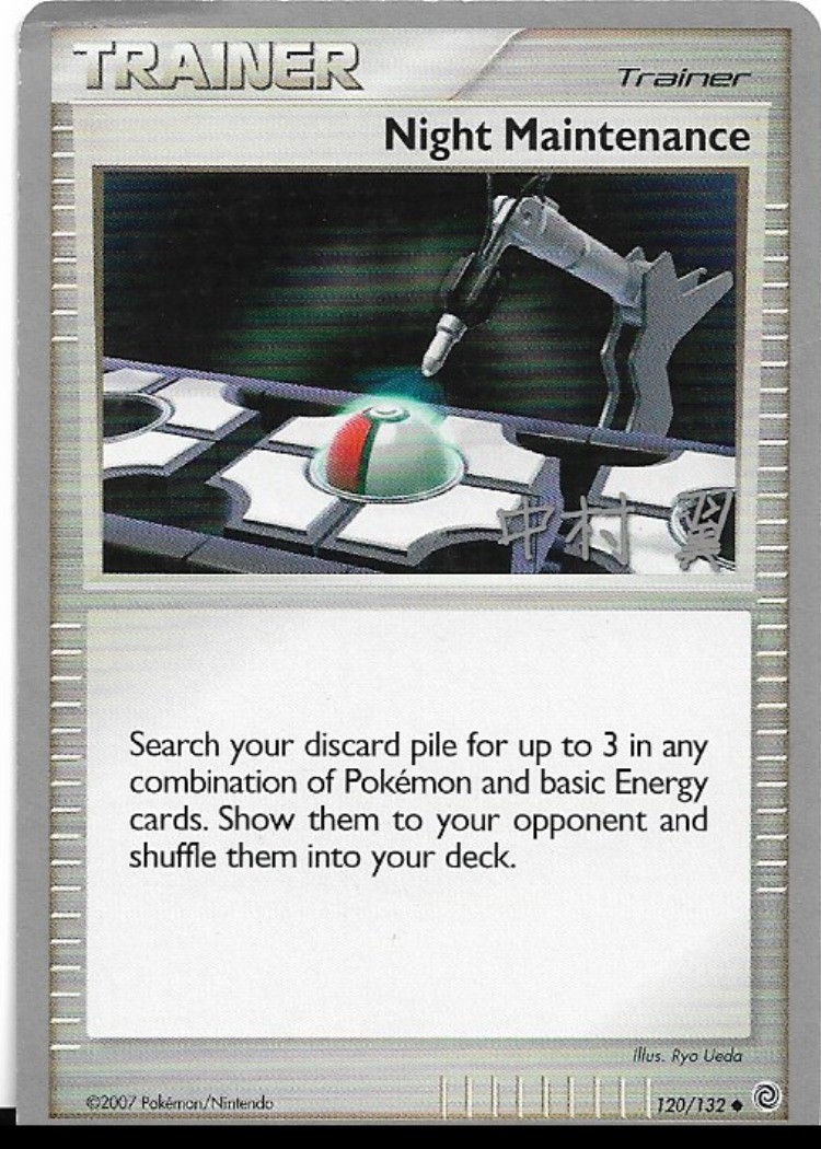 Pokemon Night Maintenance 120/132 World Championships 2009 Deck