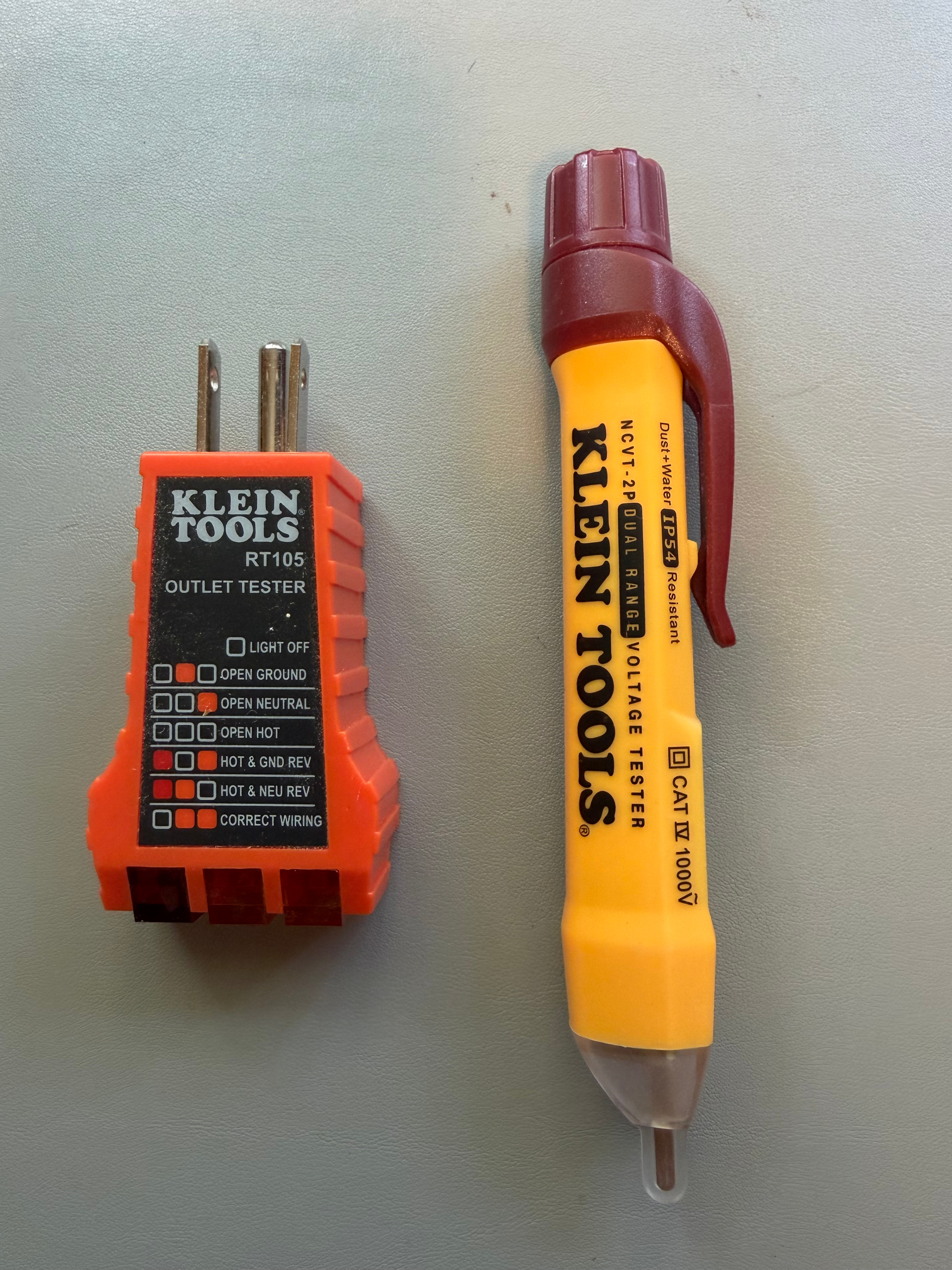 Klein Tools Non-Contact Voltage Tester and Receptacle Tester
