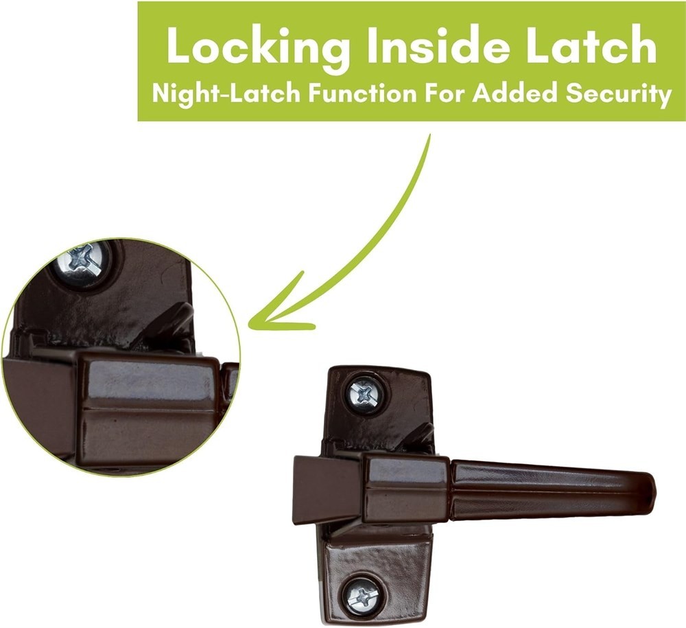 Ideal Security 910 Push Button Storm Door Handle - photo 2