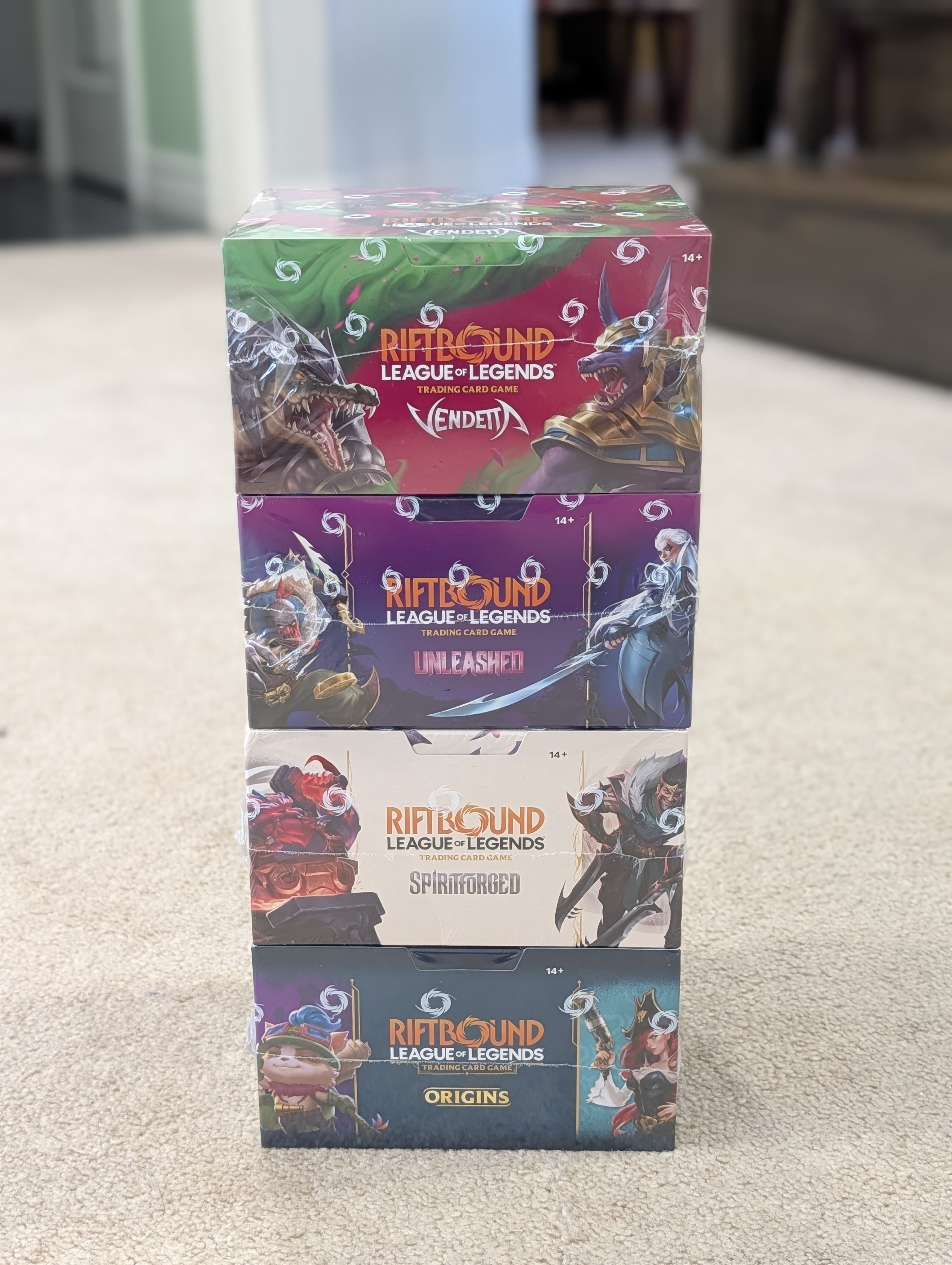 Riftbound Booster Boxes Complete Set 1-4