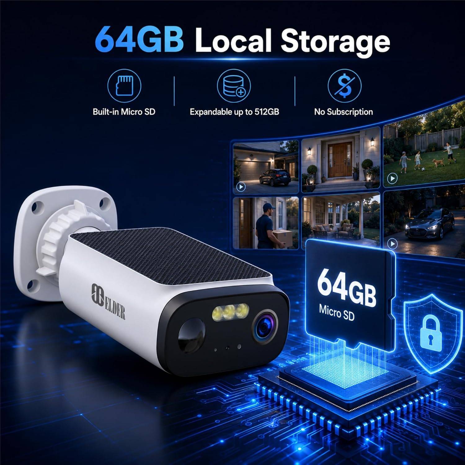 3K Solar Security Camera Wireless - photo 4