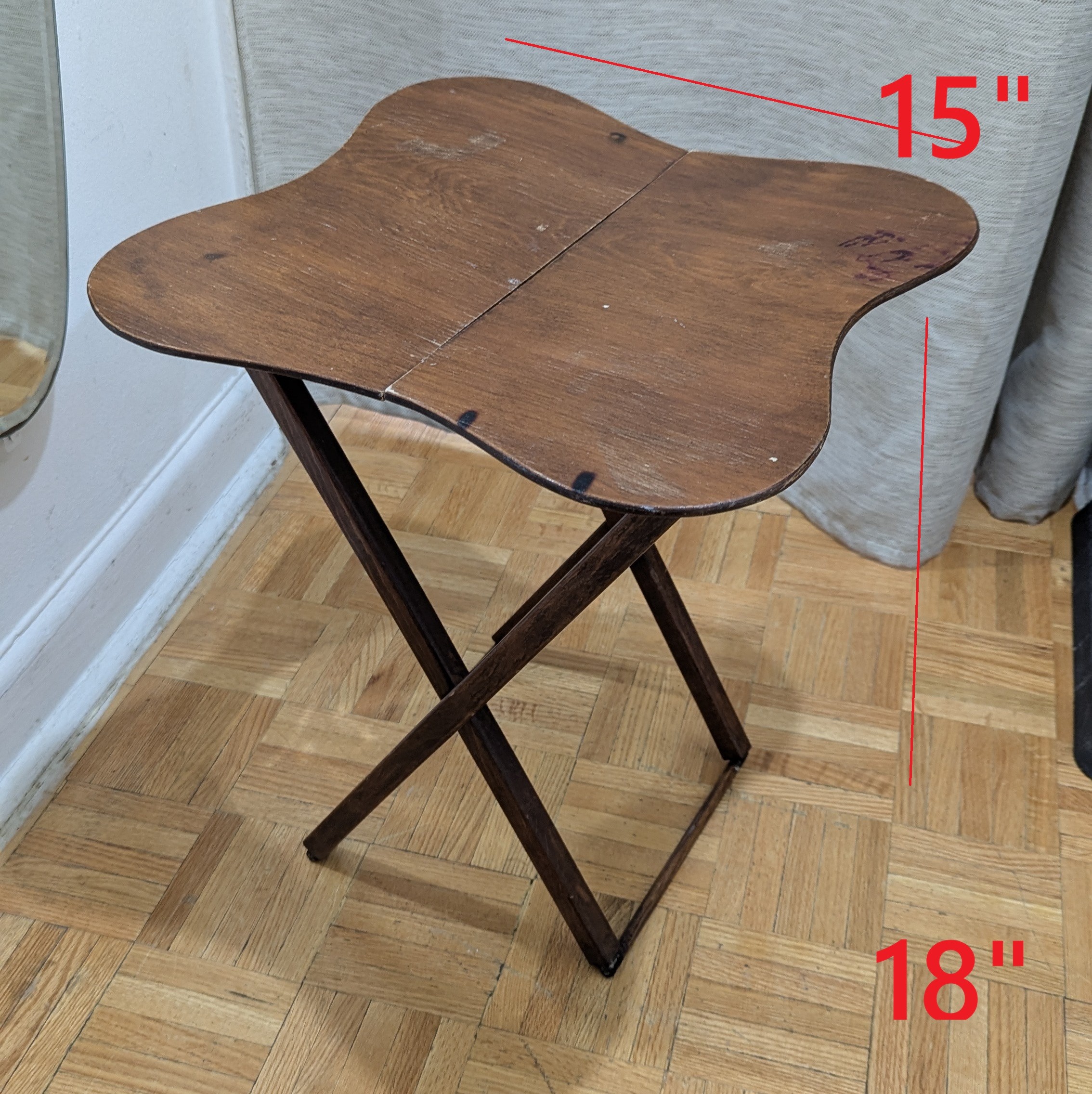 Portable Folding Wood Table TV Bed Tray\Dinner Furniture