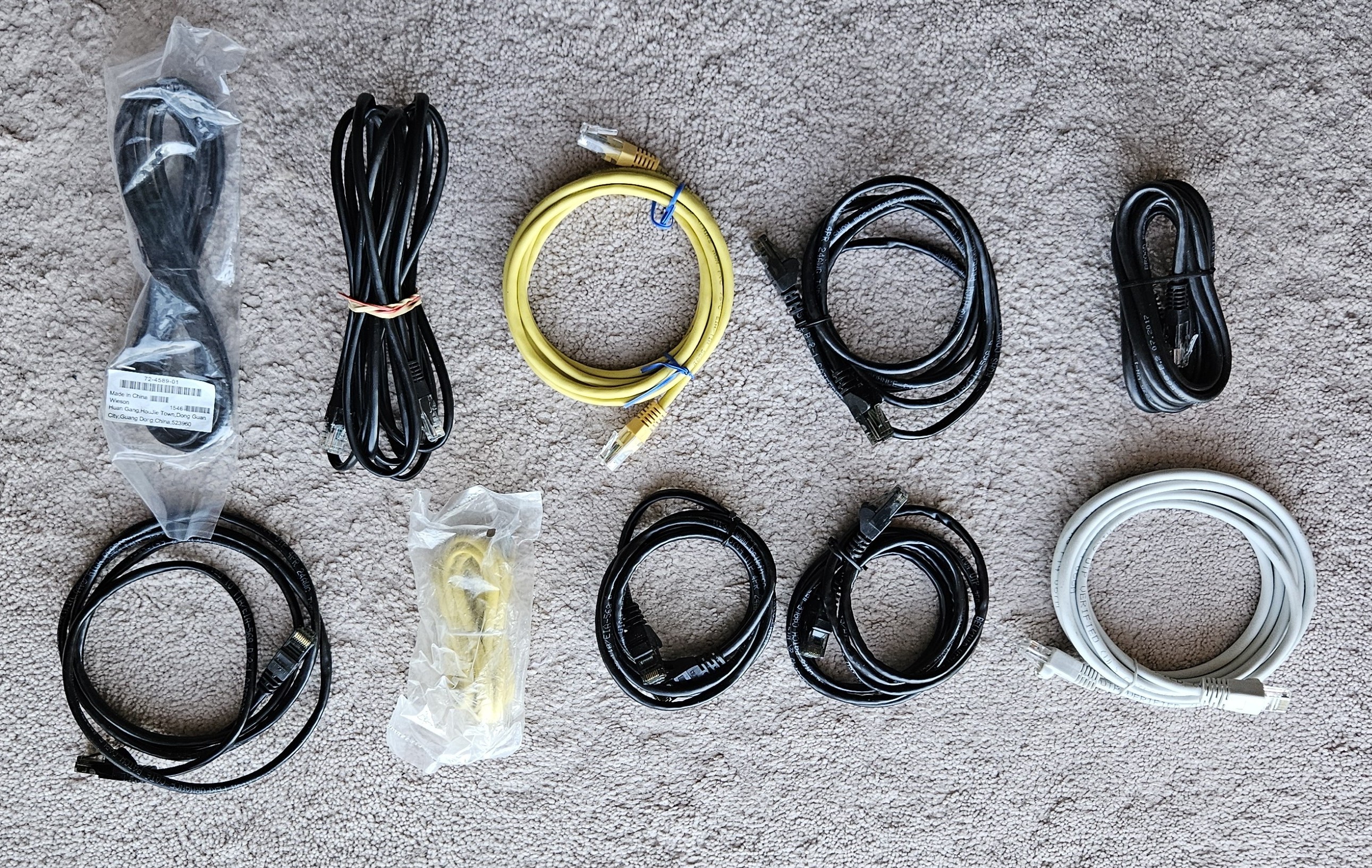 BRAND NEW CAT 6 NETWORKING CABLES (10 QTY-$5 EACH)