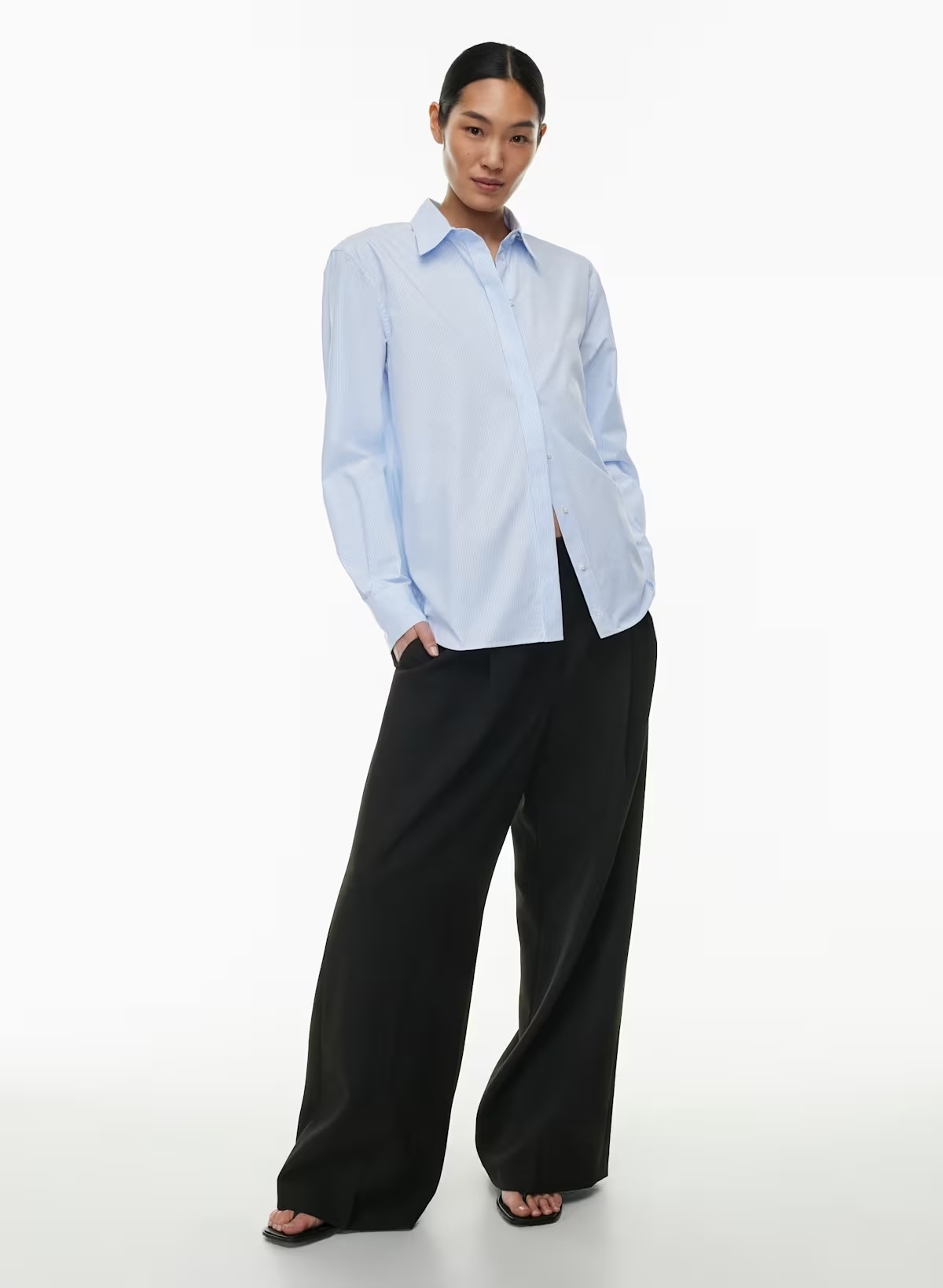 Babaton (Aritzia) New Essential Relaxed Poplin Shirt – Size 2XS - photo 4