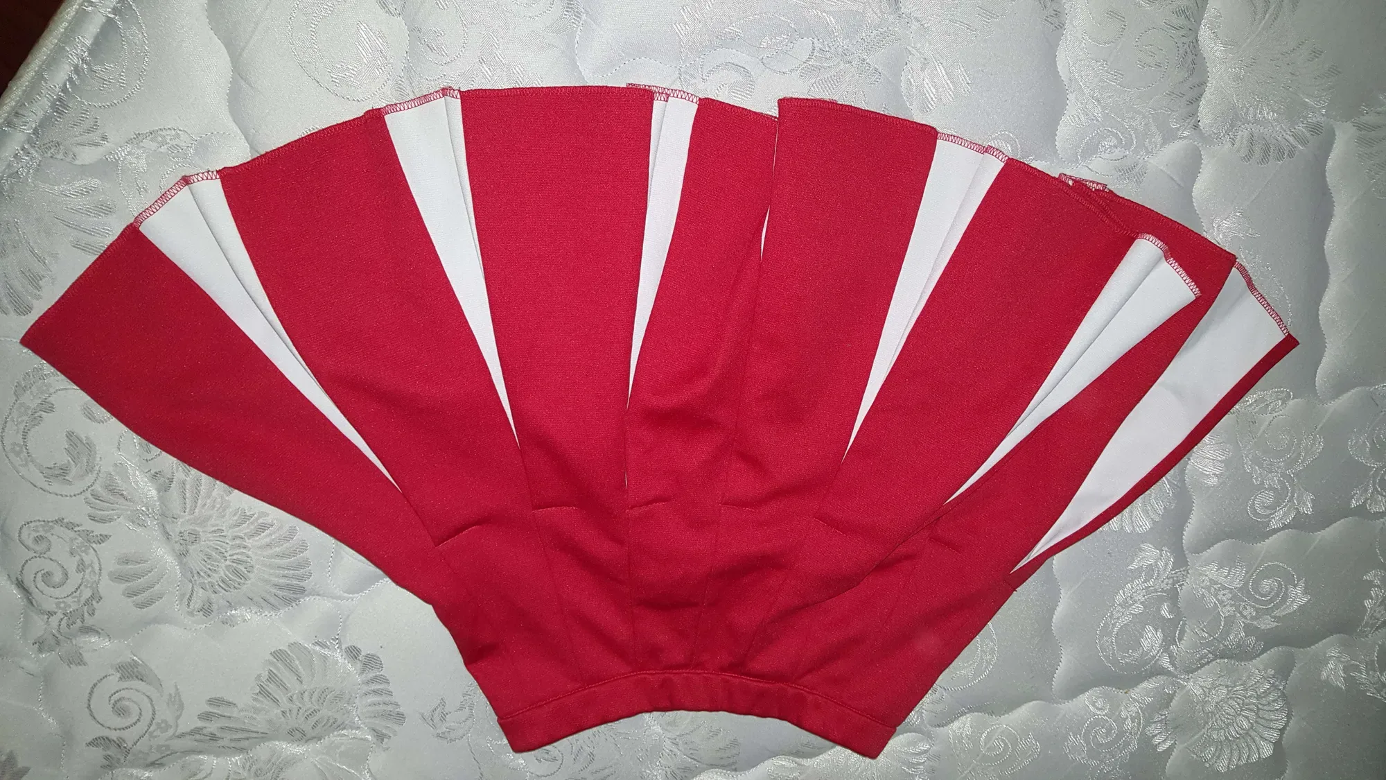 Authentic Cheerleader Skirt -- Red and White -- Bristol U.S. ...
