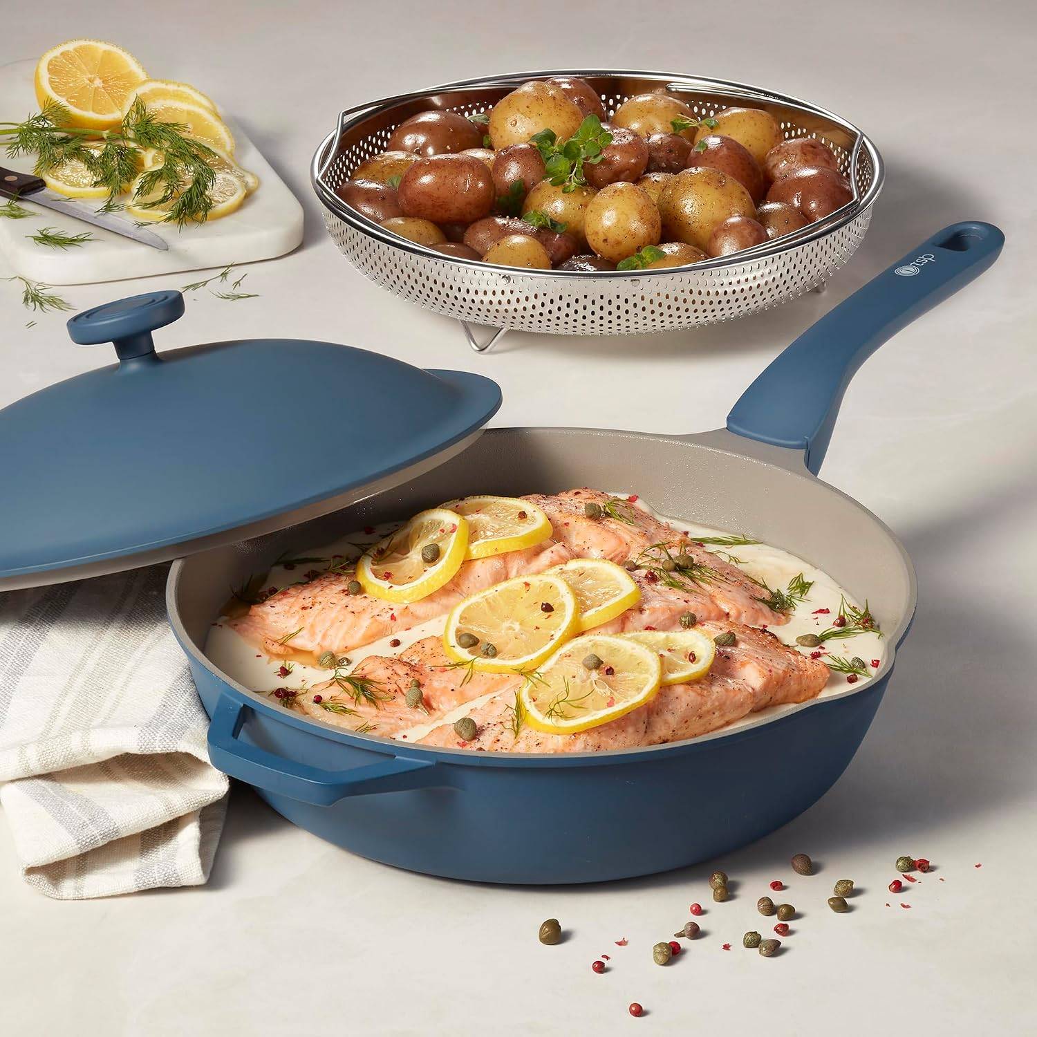 Starfrit The Rock 11" Deep Ceramic Fry Pan Set - photo 2