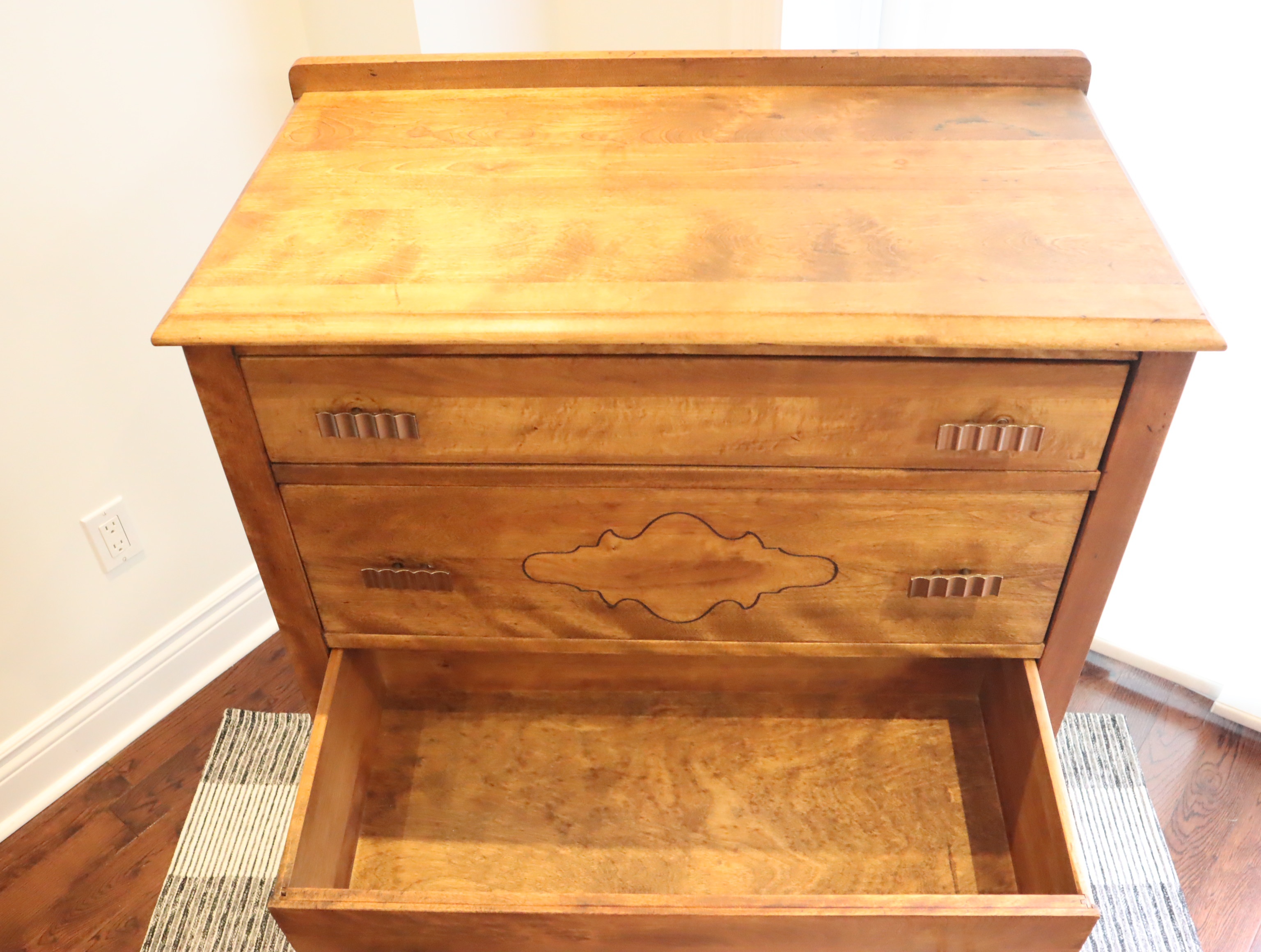 Antique 1920's Canadian Made Tallboy Dresser - photo 5
