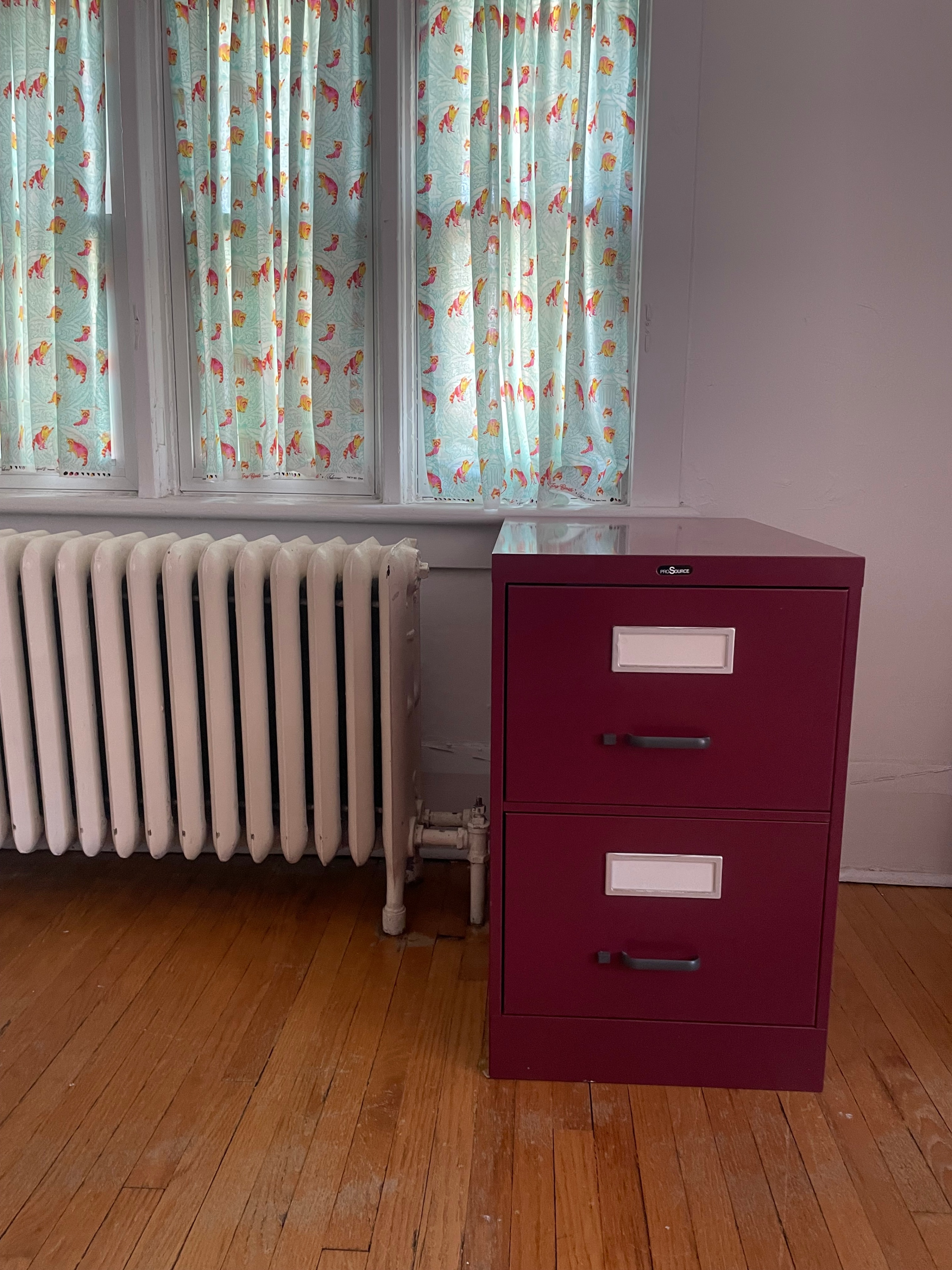 Filing Cabinet - Burgundy/Wine Colour