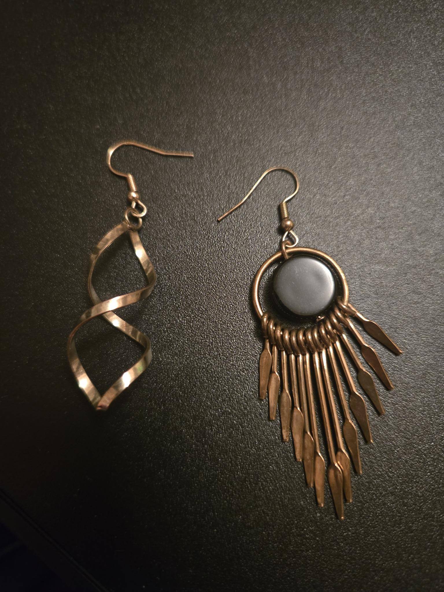Pair of unique dangle earrings
