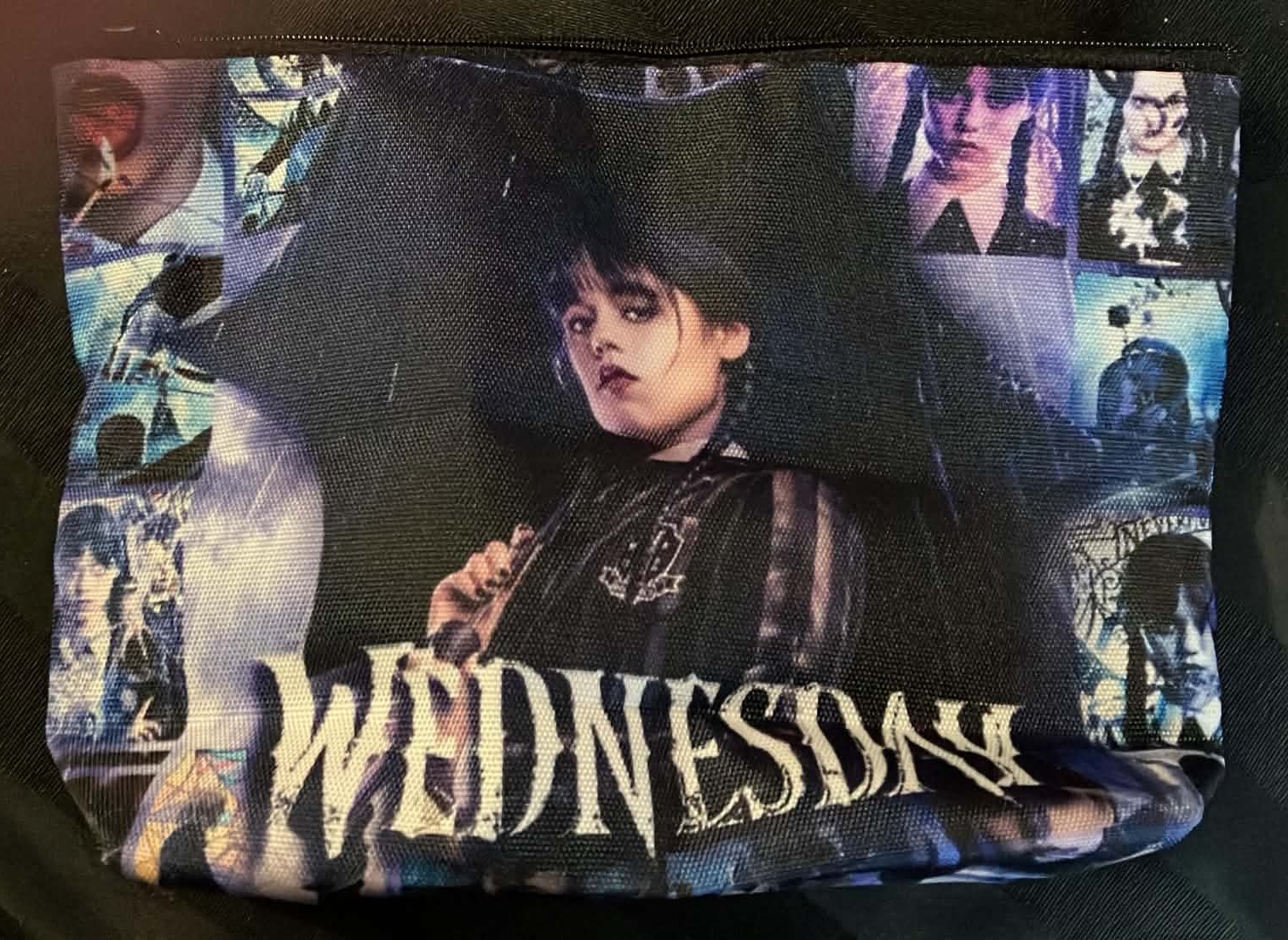 Wednesday Zippered Cosmetic Makeup Bag - New
