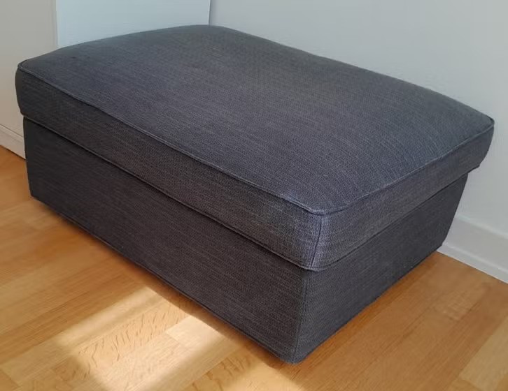 IKEA KIVIK Footstool with Storage (Hillared Anthracite Colour) - photo 4