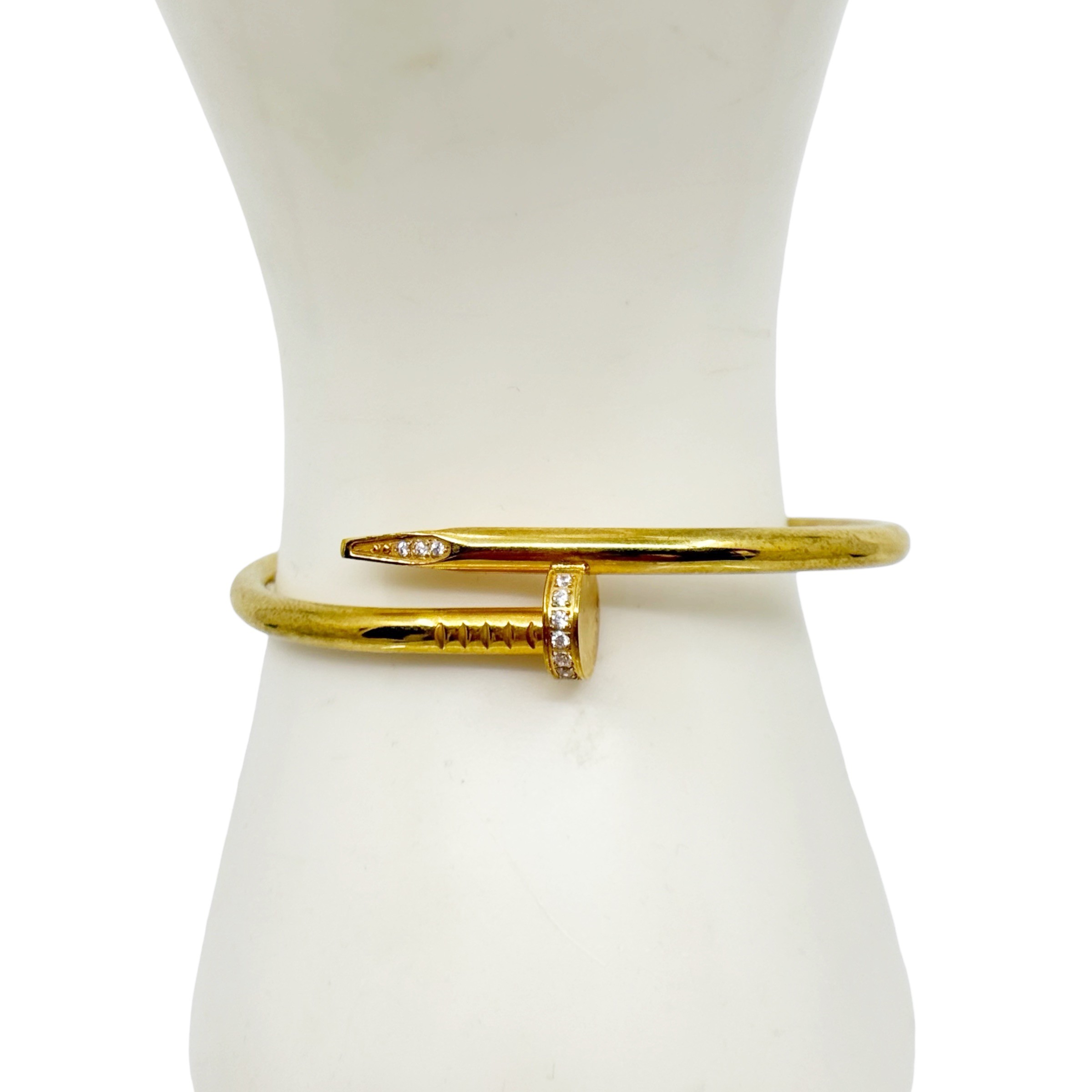 Gold Tone Just un Clou cubic zirconia bracelet - photo 3