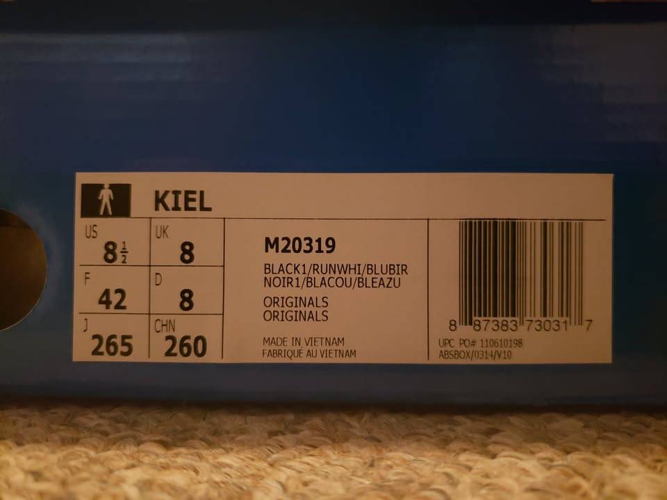 Adidas Kiel Sneakers, Black, Men's Size 8.5. Brand New. NOS. - photo 4