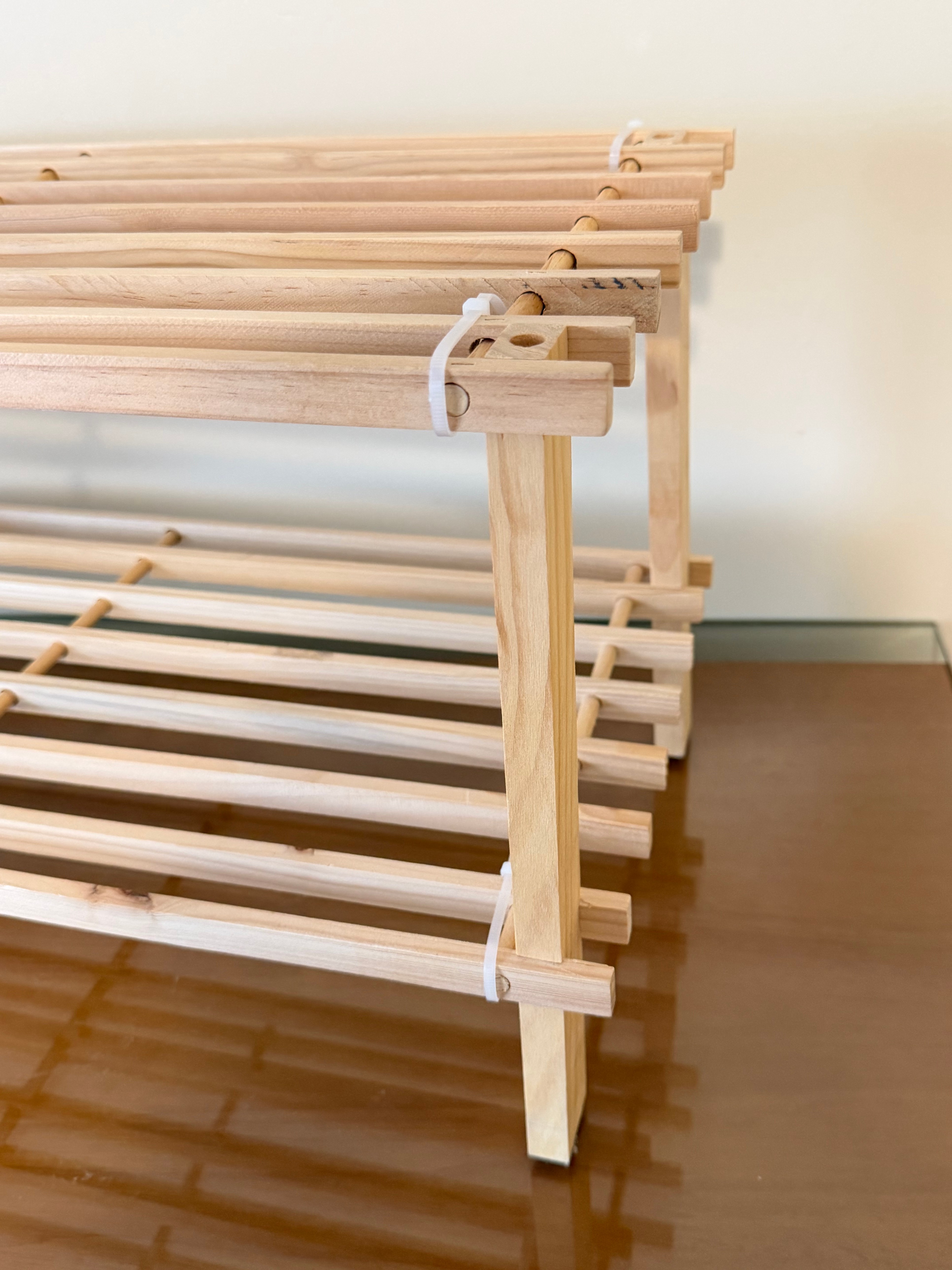 2-Tier Wooden Shoe Rack - photo 4