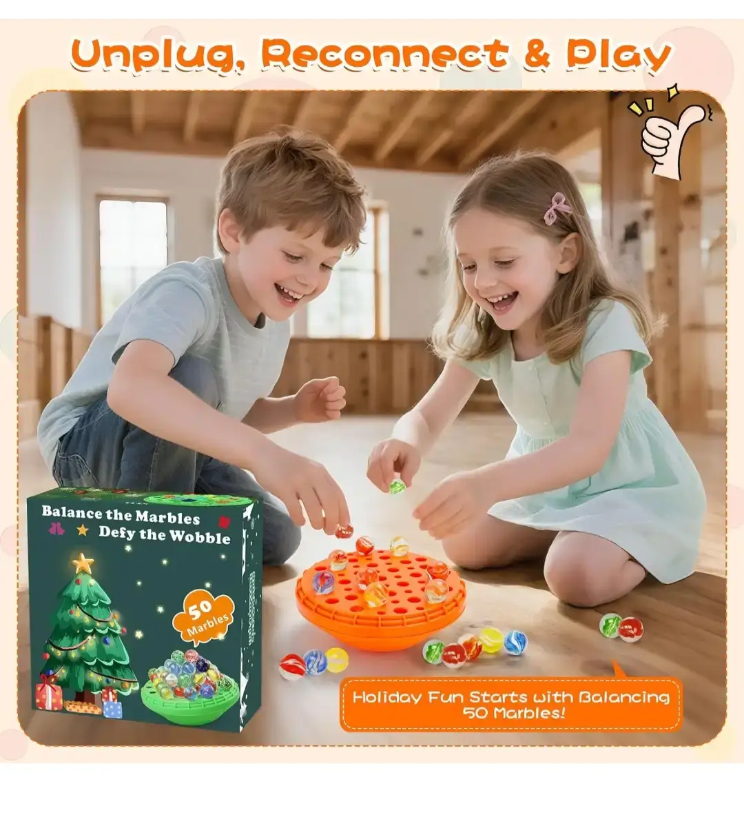 Marble Balance Game - 50 Marbles - photo 2