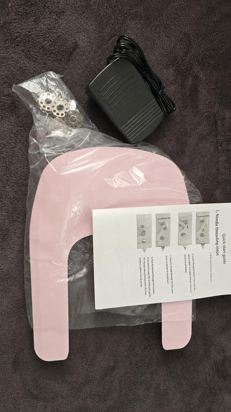 Mini Portable Electric Sewing Machine w/ Extension Table - photo 5