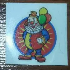 Clown With Balloons Fake Tattoo