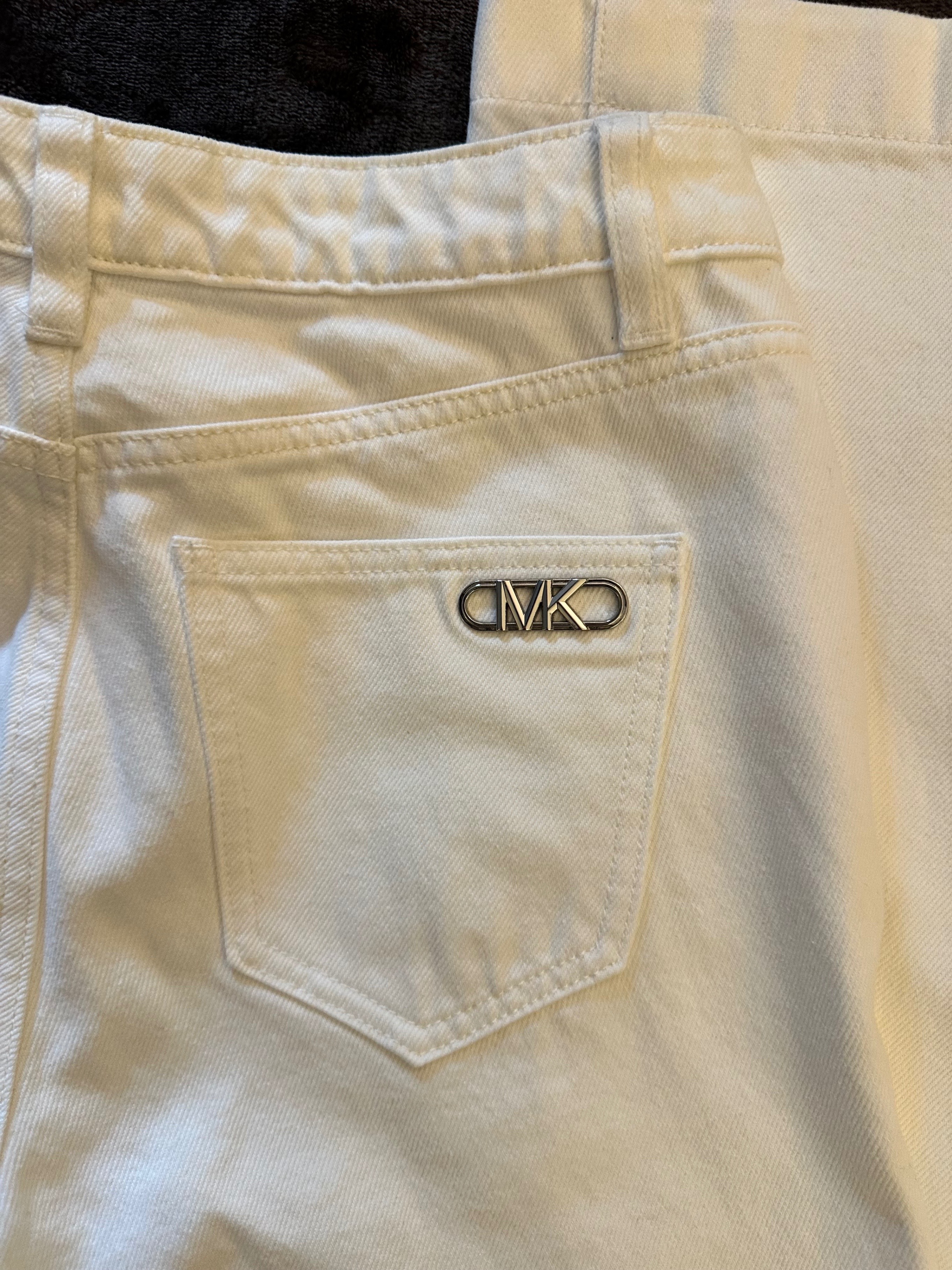 MICHAEL KORS Optic White Denim Flared Jeans - photo 5