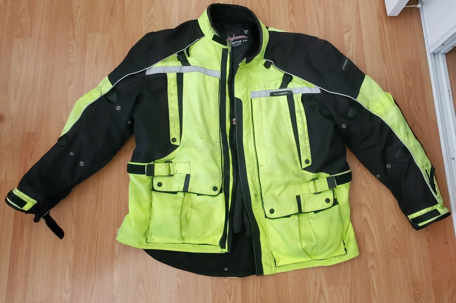 TOURMASTER TRANSITION 3 HI-VIZ MOTORCYCLE JACKET - SIZE 3XL