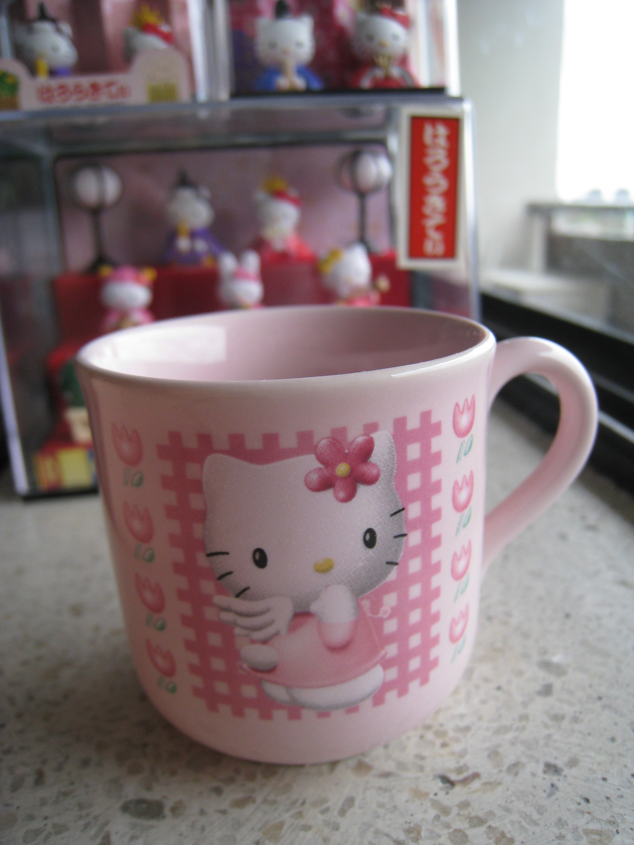 Vintage 1997 Hello Kitty Angel Wings mini mug Sanrio