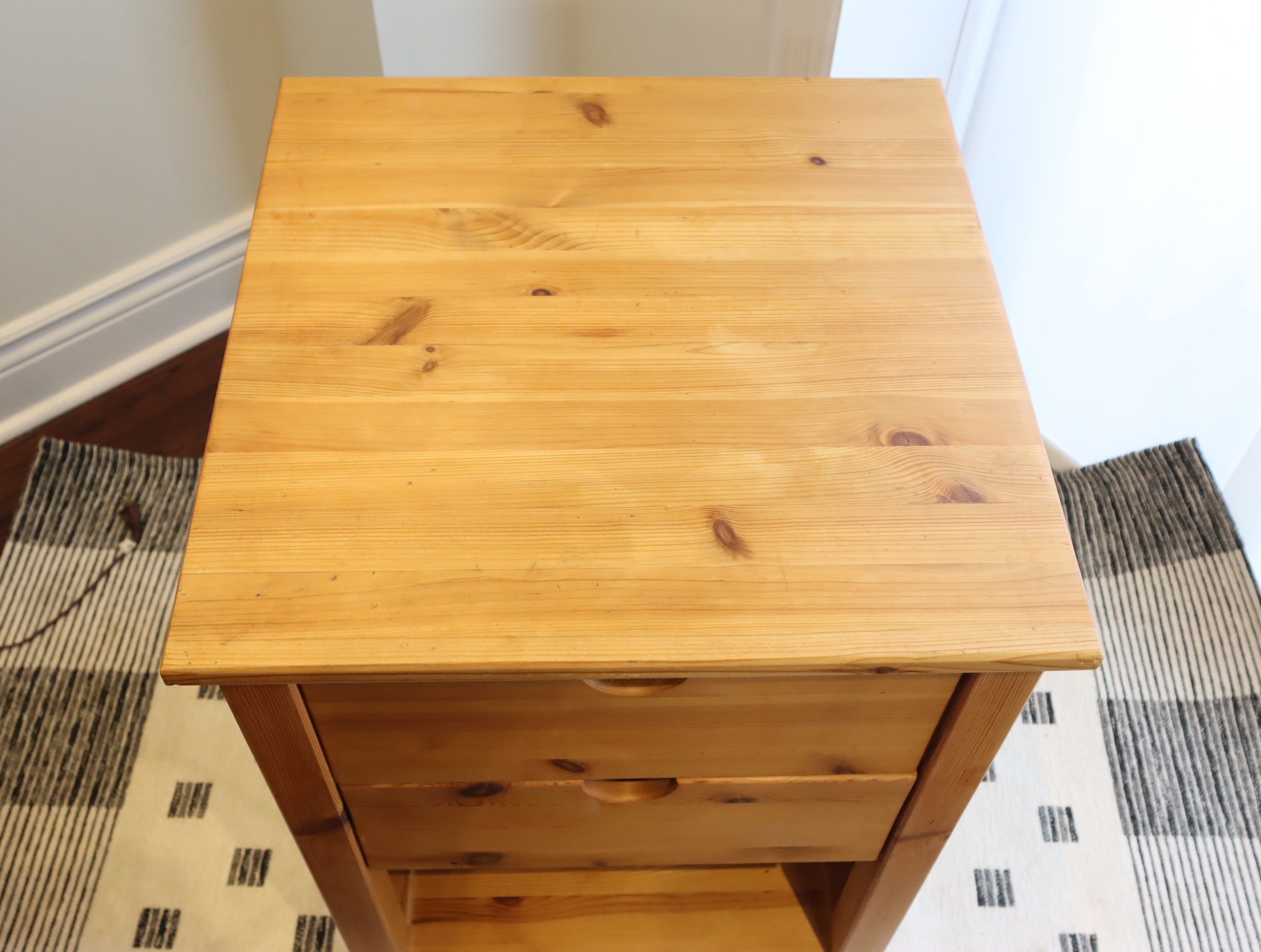 IKEA Solid Pine End Table, Night Stand - photo 3