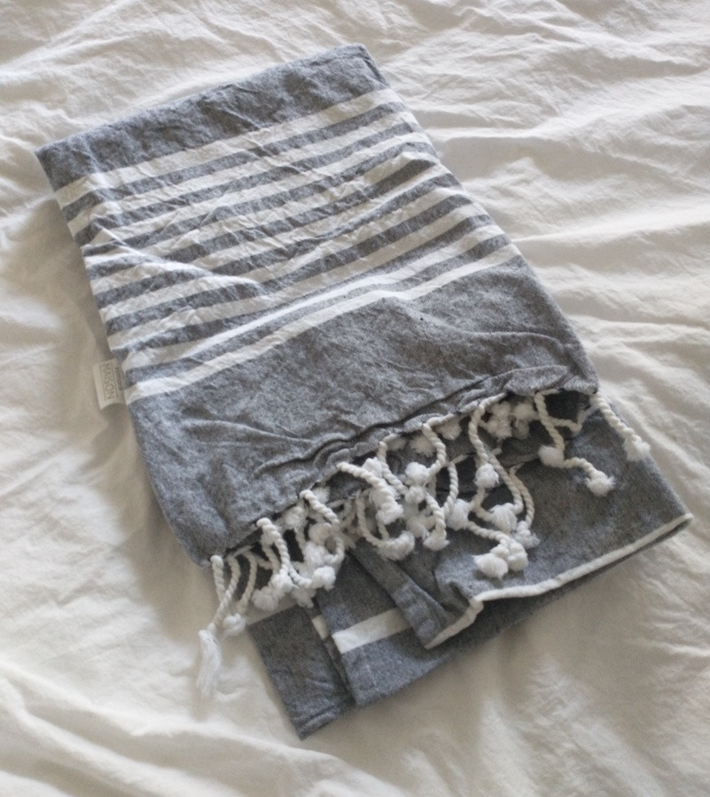 Fouta - Gray and white