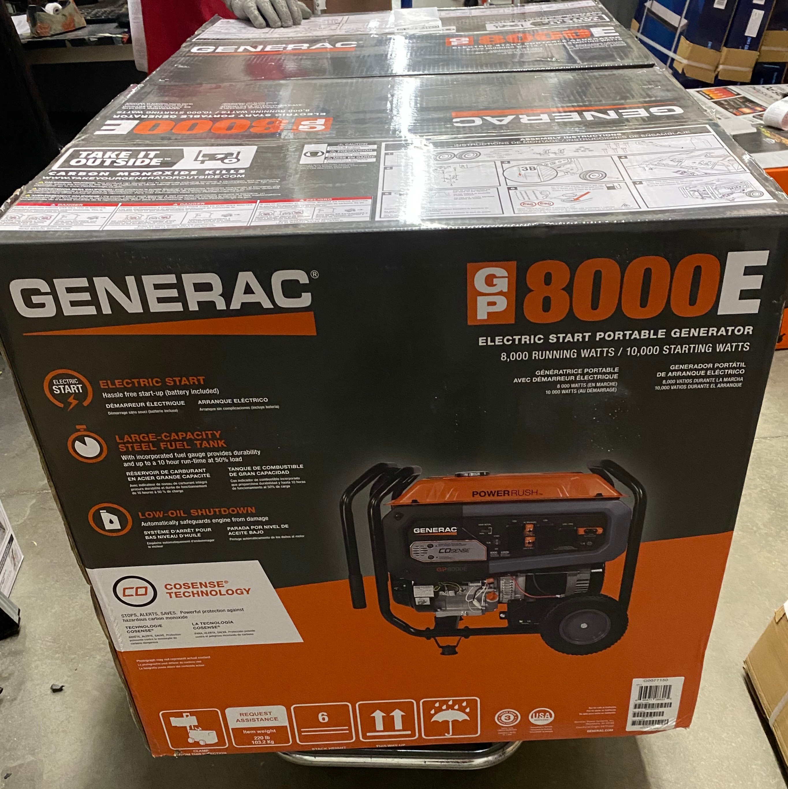 Generac GP8000E 8000w generator