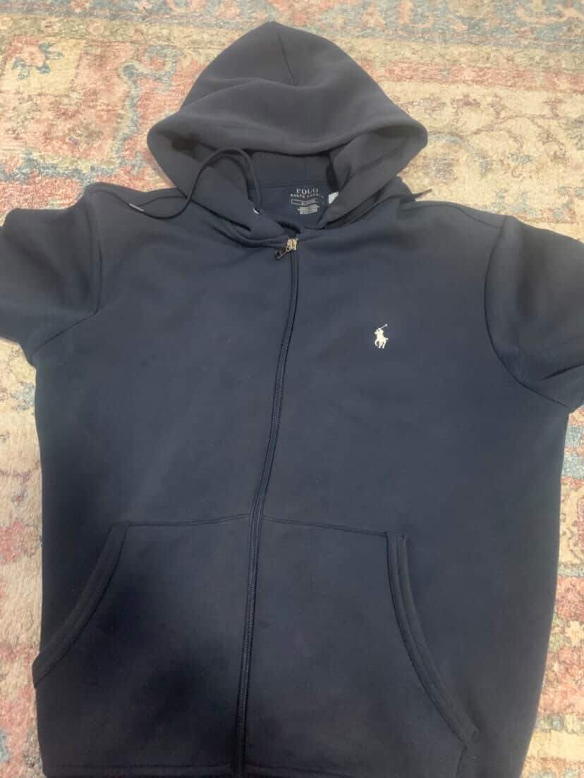 Polo Ralph Lauren Men's Full Zip Hoodie Navy Blue Sweatshirt