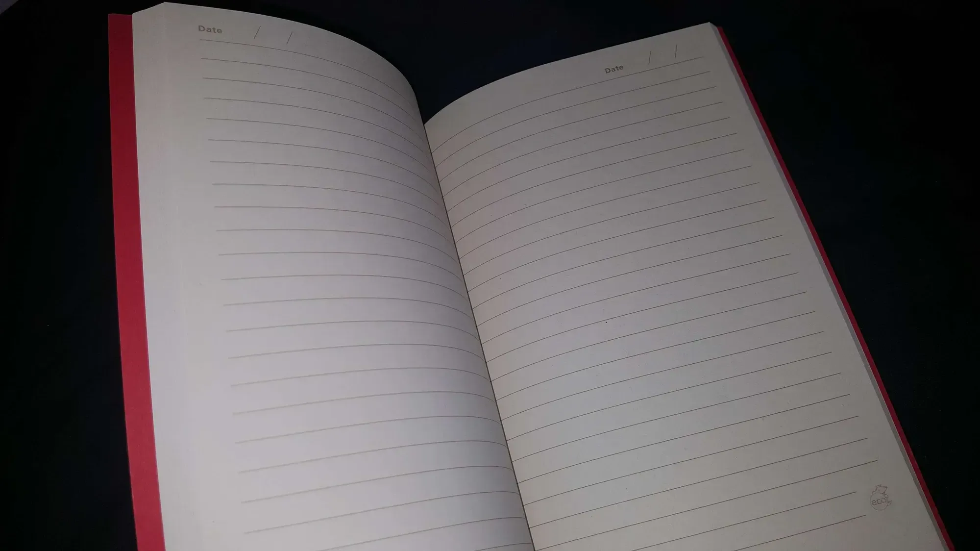 Nice Blank Journal Diary -- Red Cover w "Incendies" Title - photo 3